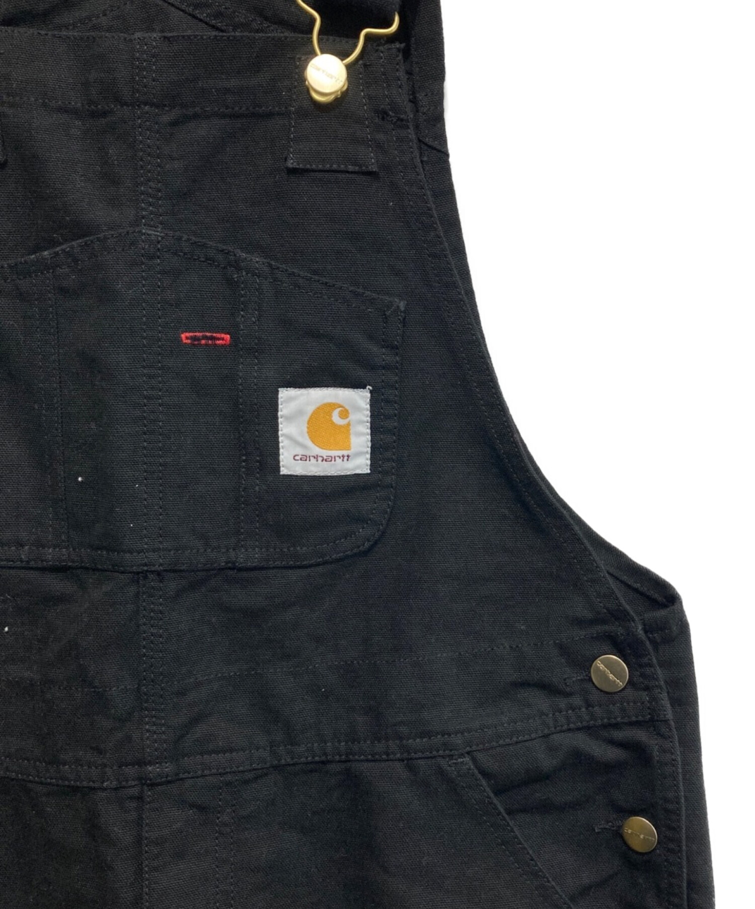 Carhartt WIP (カーハートダブリューアイピー) BIB OVERALL ブラック サイズ:SIZE 76cm (W30)