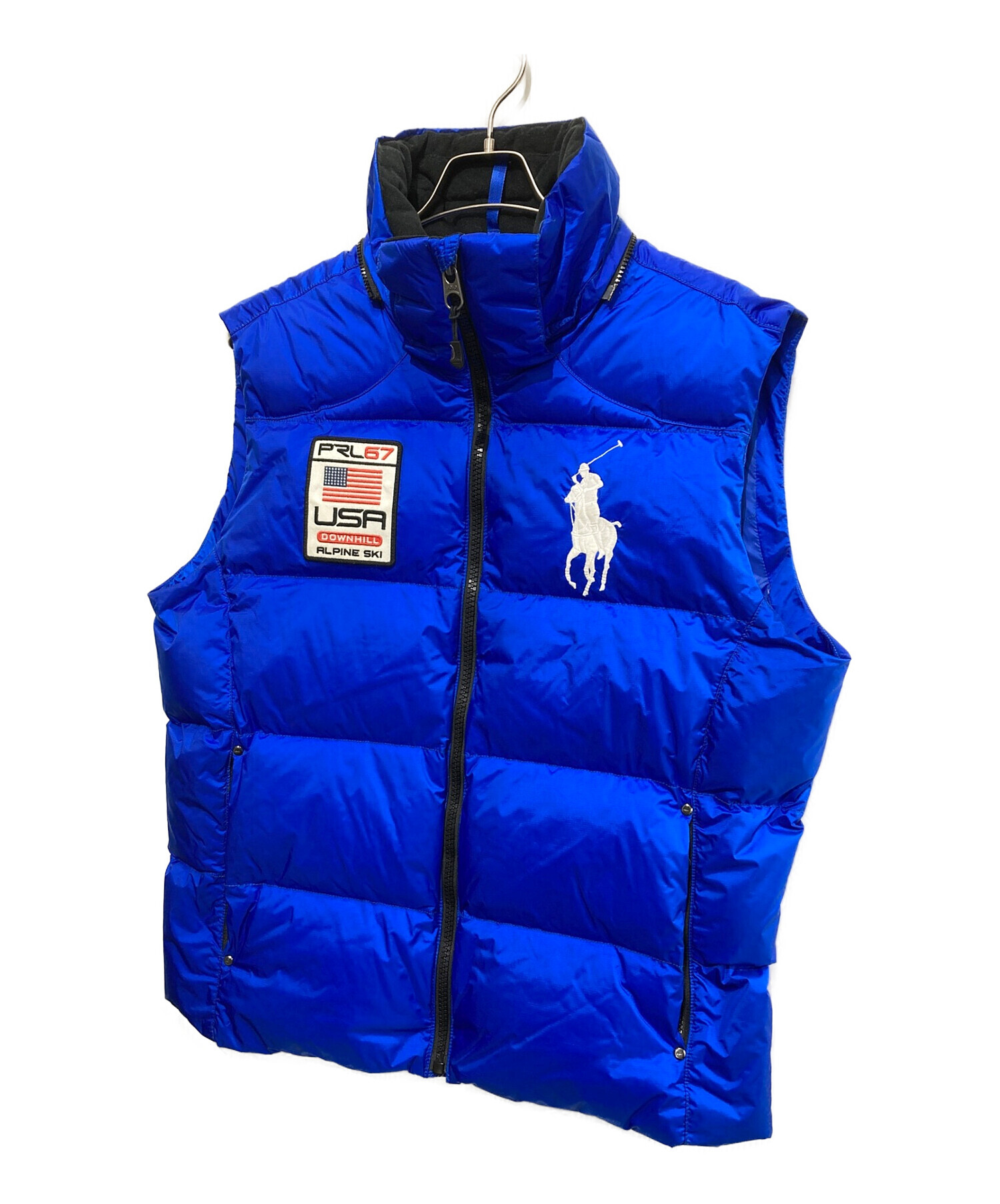 Ralph Lauren Polo Men's Down Pony Full Zip Packable Vest Navy Size