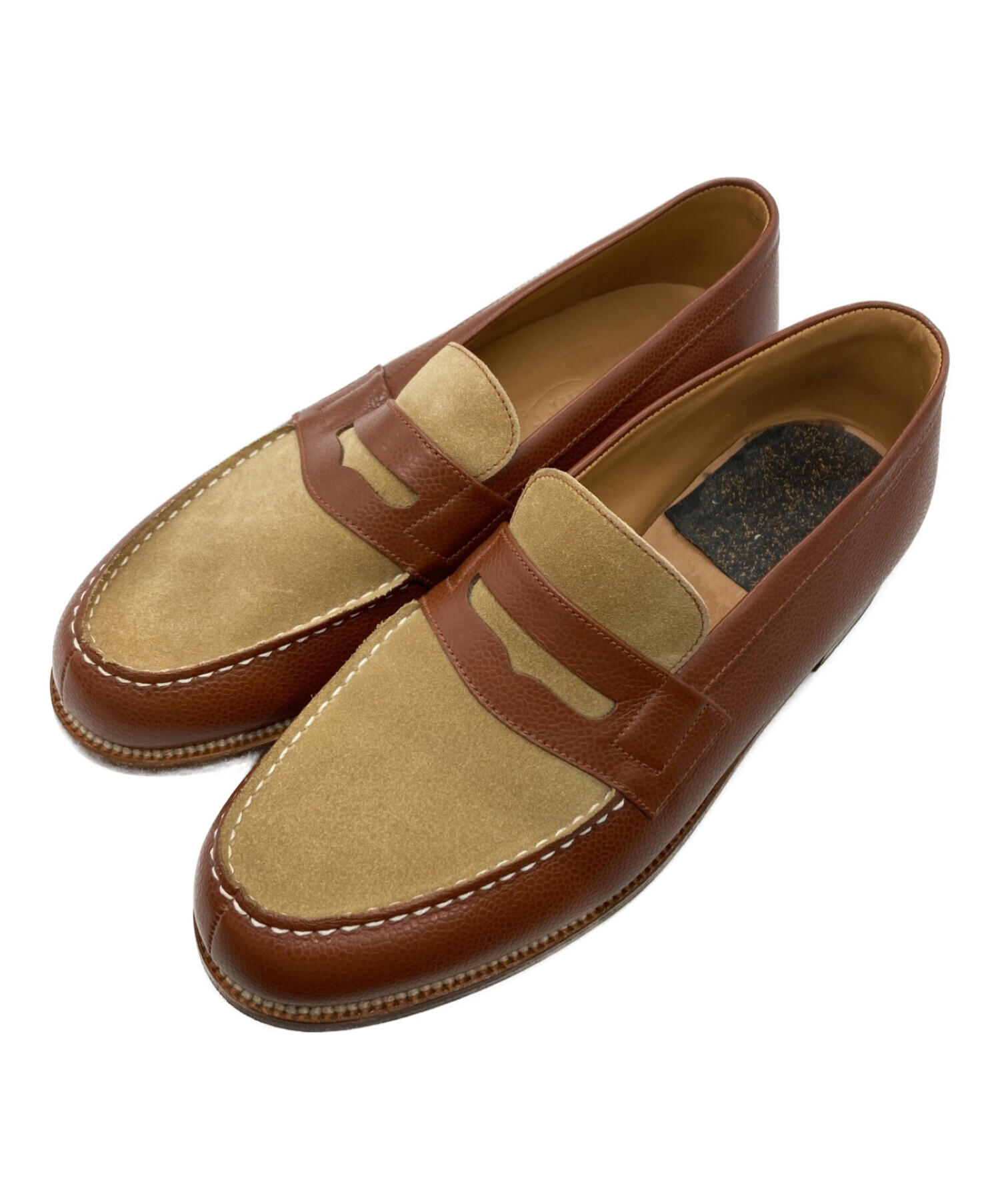 中古・古着通販】J.M.WESTON (ジェイエムウエストン) SIGNATURE LOAFER ブラウン×ベージュ サイズ:SIZE 6/D｜ブランド・古着通販  トレファク公式【TREFAC FASHION】スマホサイト