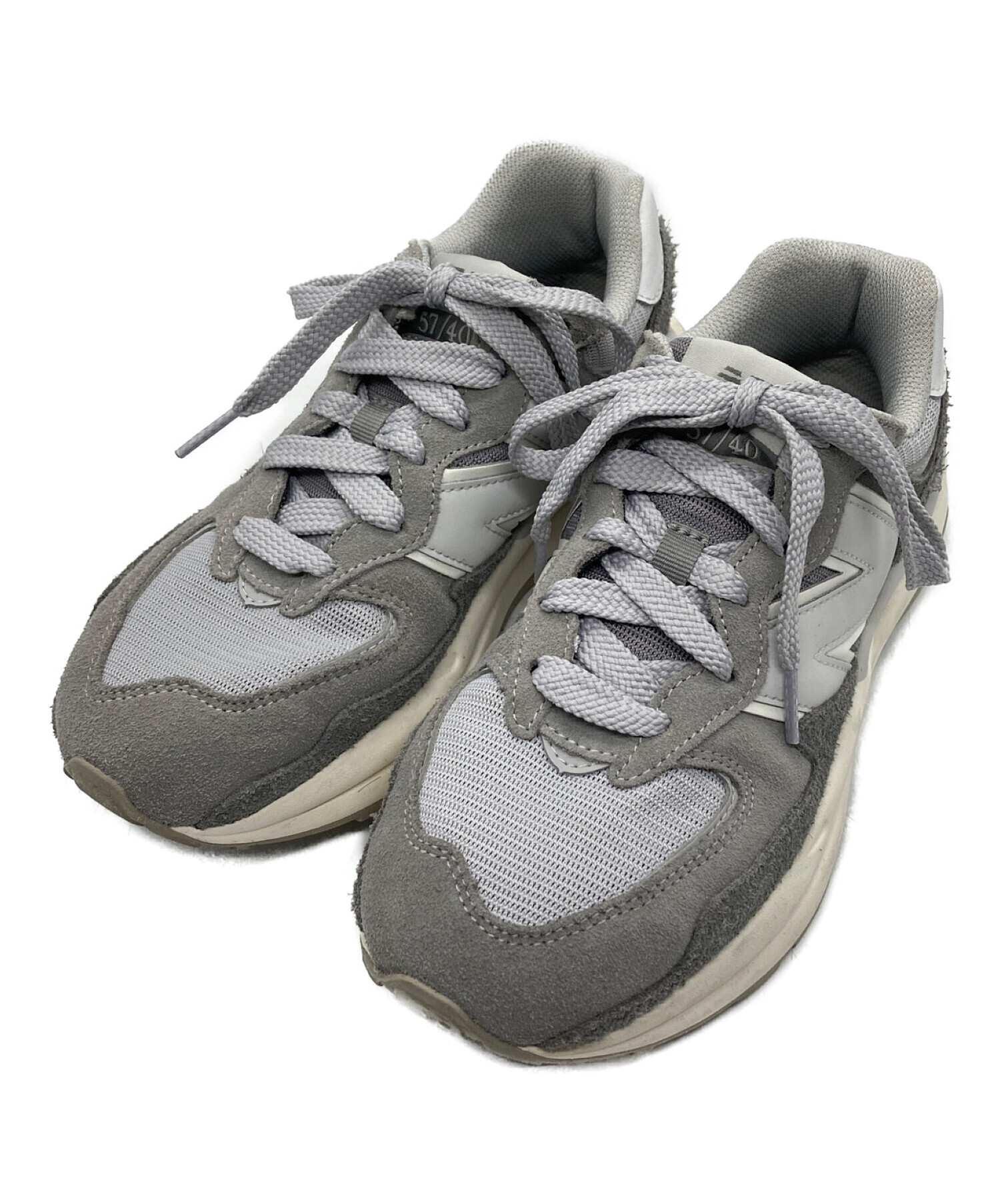 NEW BALANCE (ニューバランス) ローカットスニーカー グレー サイズ:SIZE 24cm