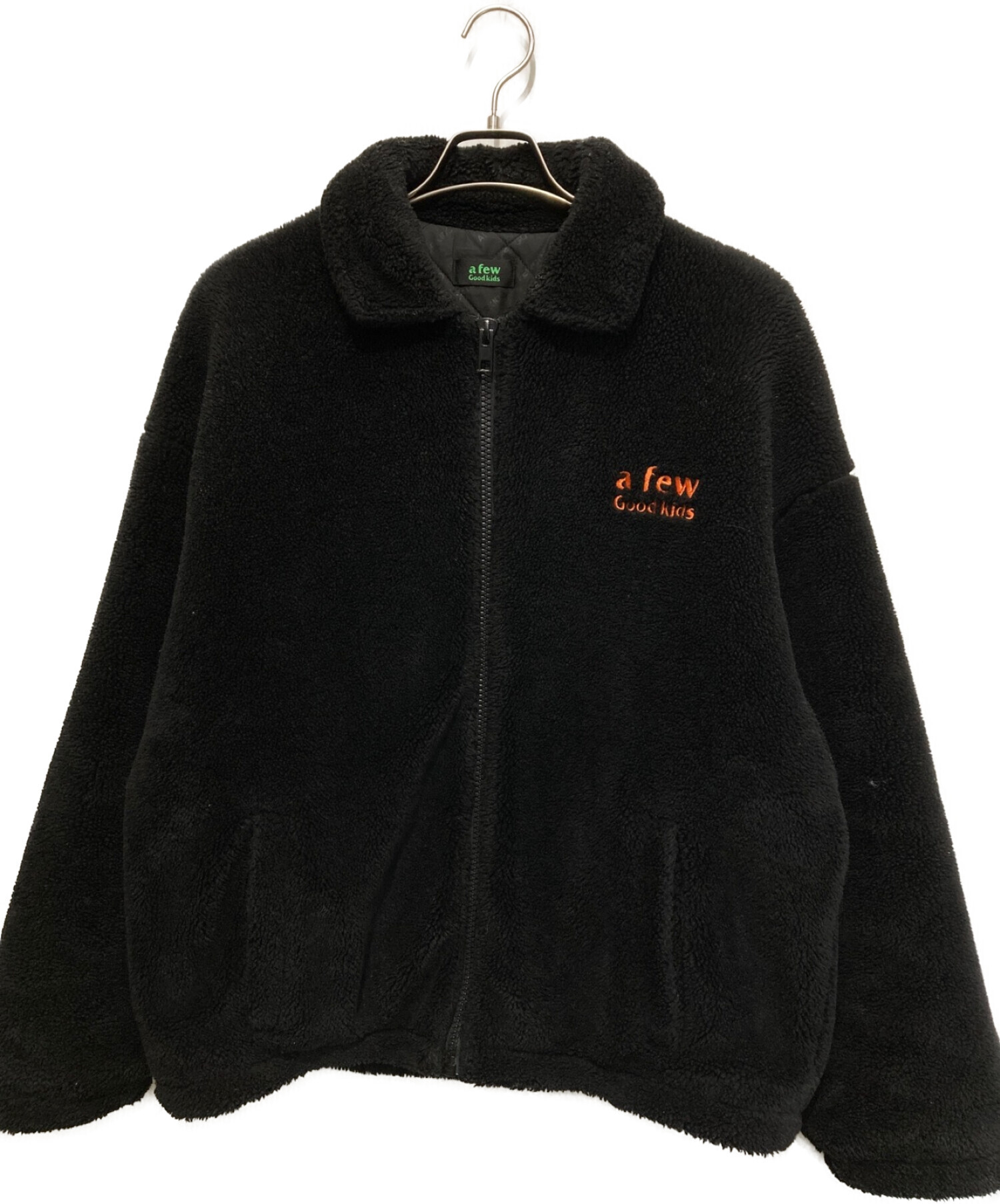 中古・古着通販】A FEW GOOD KIDS (アフューグッドキッズ) Circle Logo Boa Jacket ブラック サイズ:SIZE L｜ブランド・古着通販  トレファク公式【TREFAC FASHION】スマホサイト