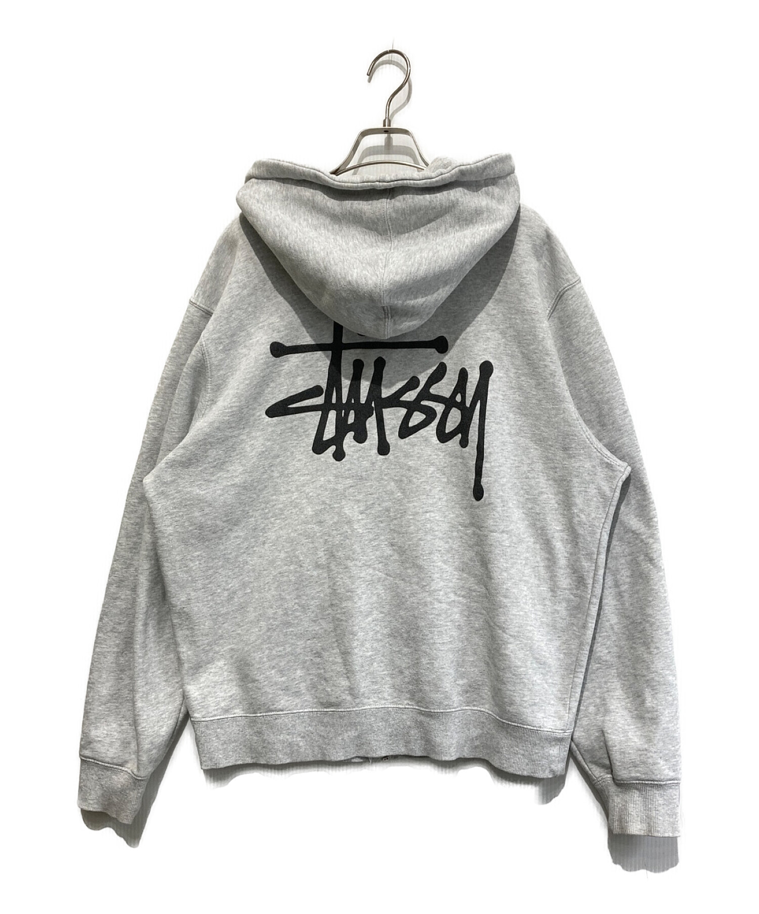 stussy (ステューシー) ジップパーカー グレー サイズ:SIZE M