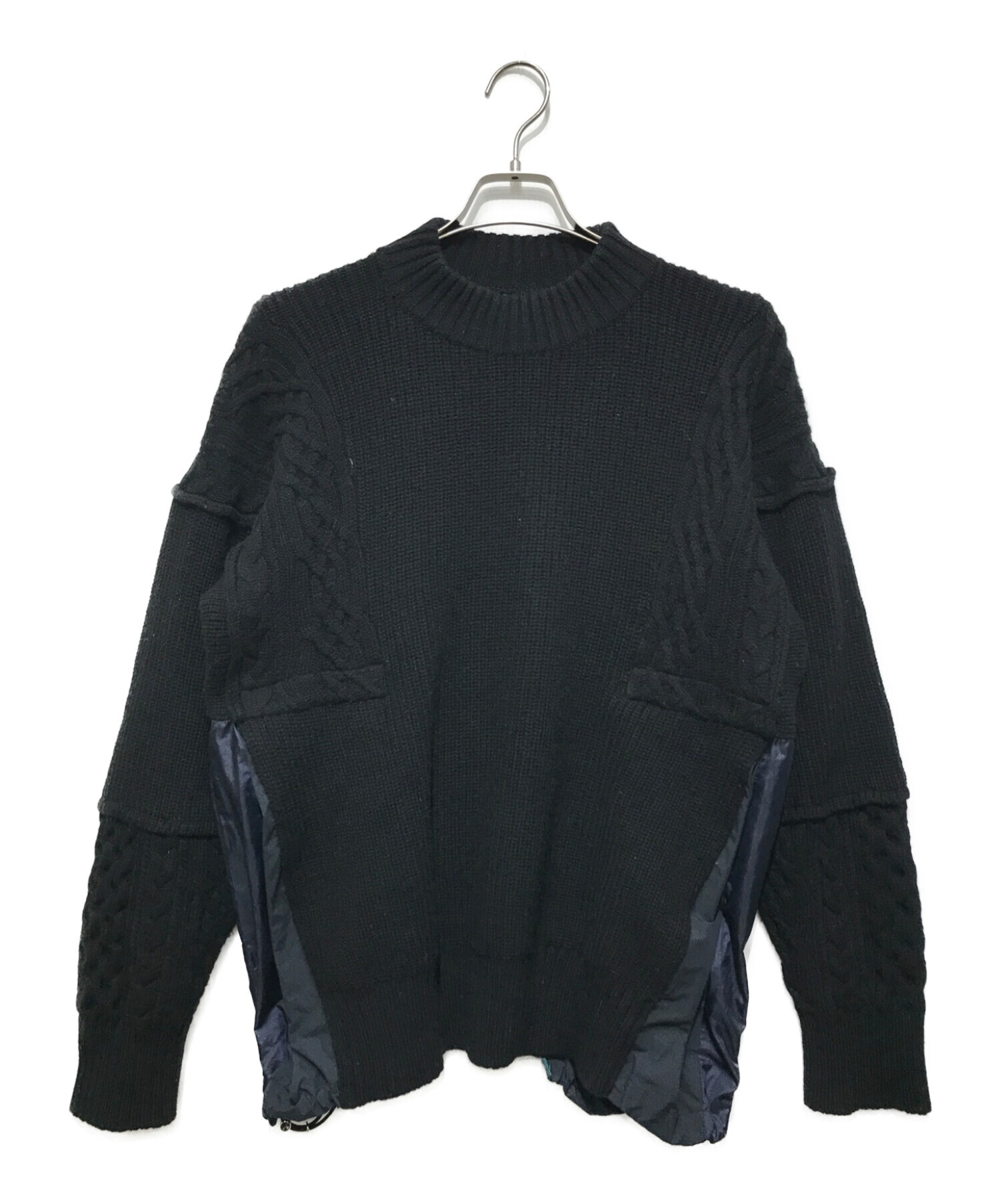 sacai (サカイ) Wool Knit Pullover ブラック サイズ:SIZE 2