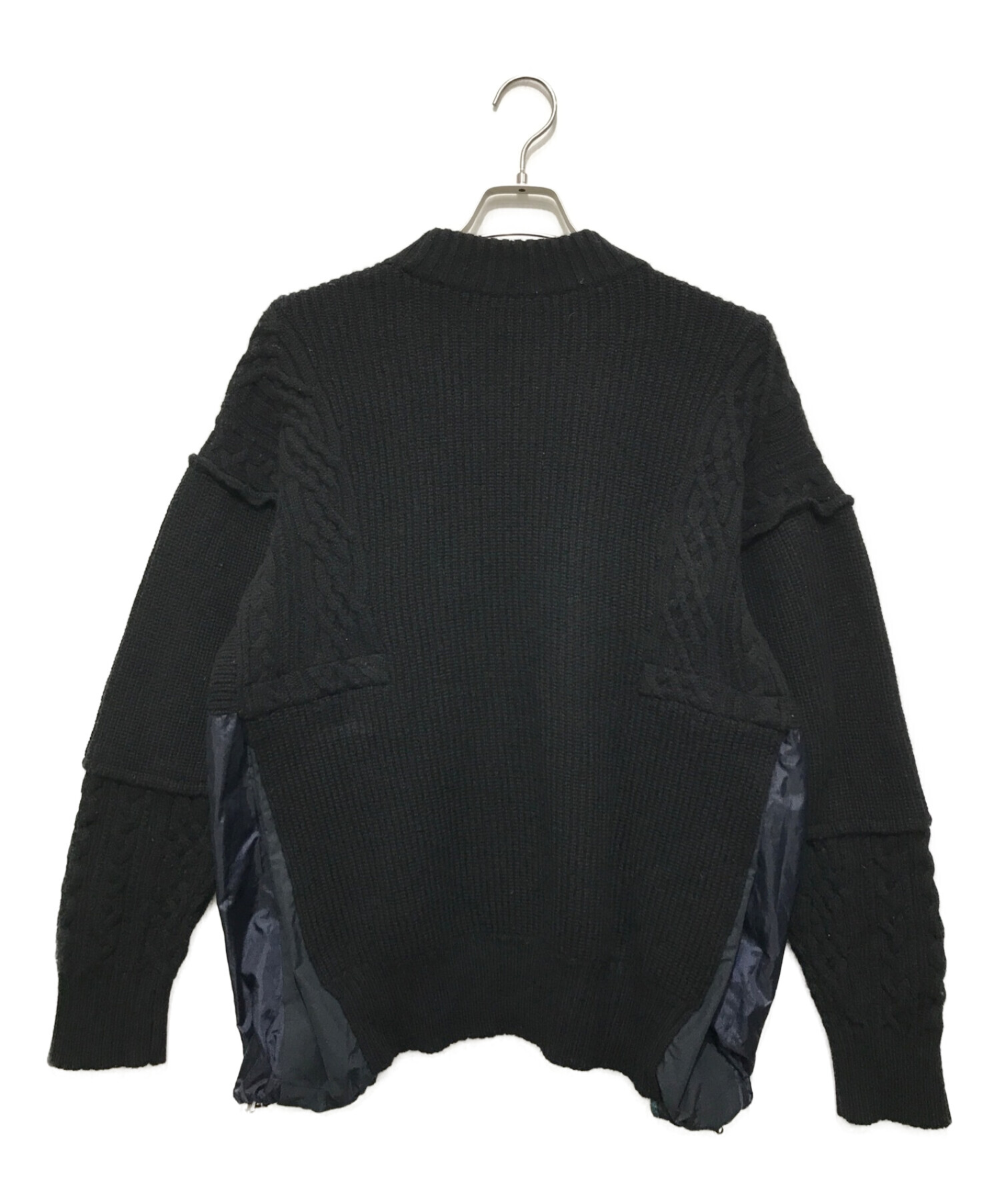 sacai (サカイ) Wool Knit Pullover ブラック サイズ:SIZE 2