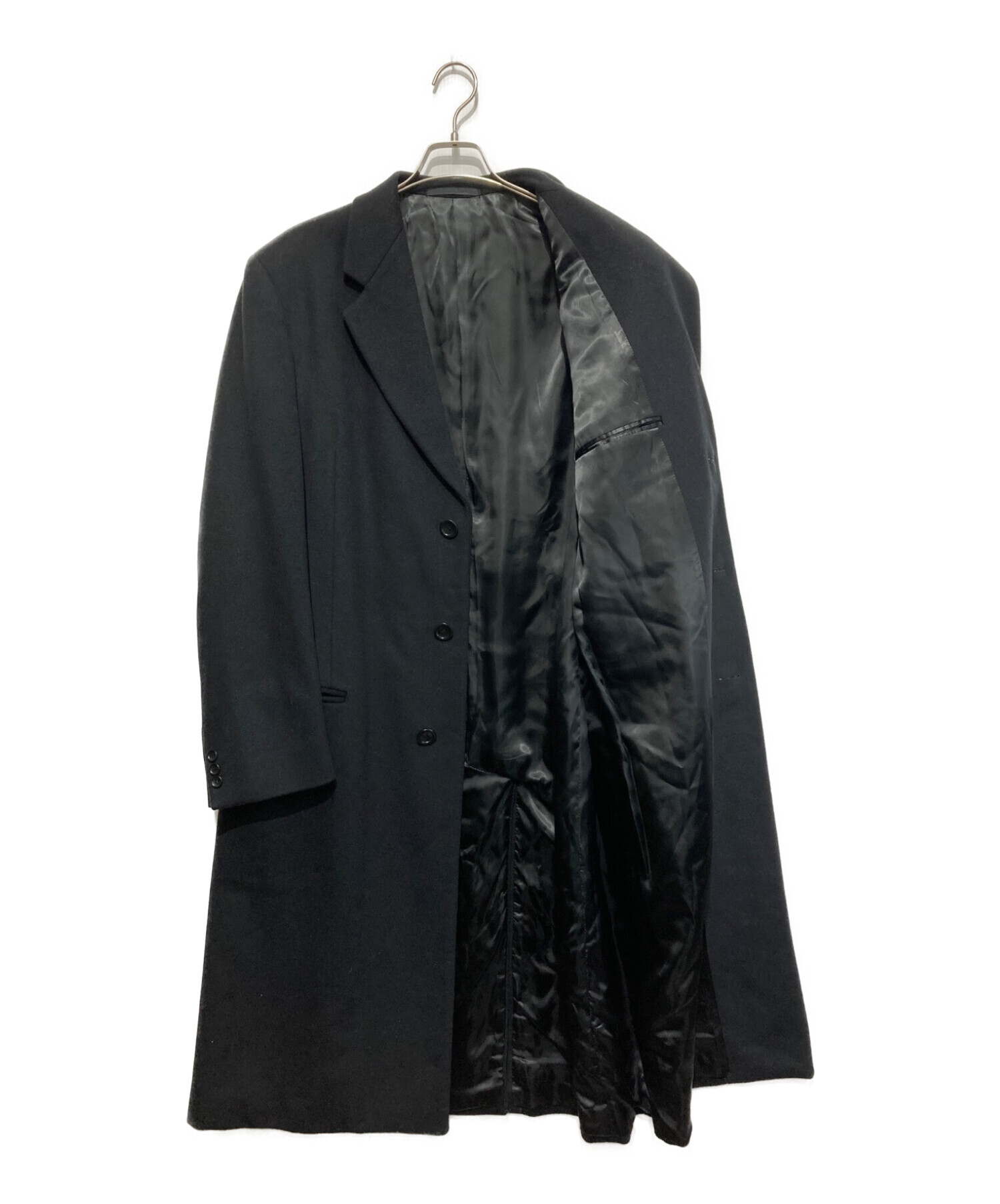 【中古・古着通販】ARMANI COLLEZIONI (アルマーニ コレツィオーニ) ロングコート ブラック サイズ:表記無し｜ブランド・古着通販  トレファク公式【TREFAC FASHION】スマホサイト