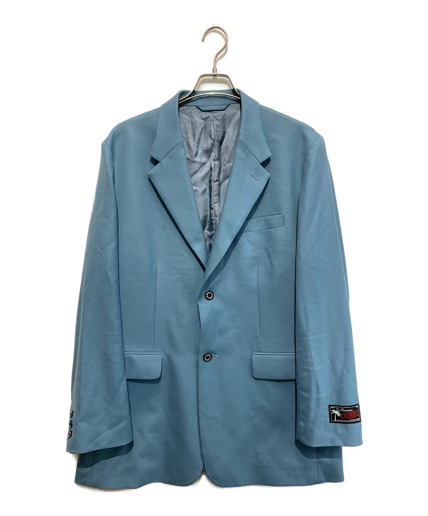 DAIRIKU (ダイリク) Long wool tailored jacket スカイブルー サイズ:SIZE L