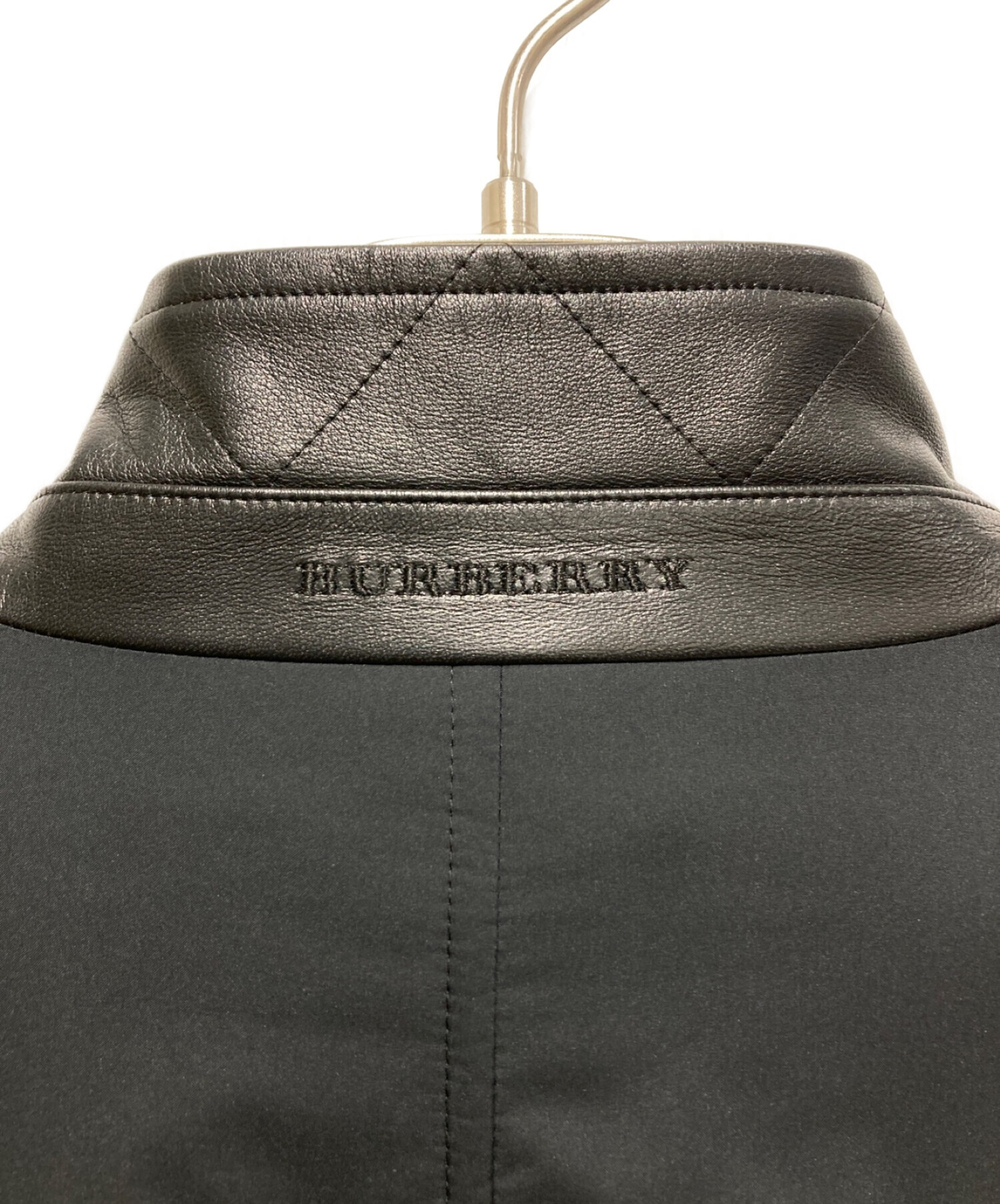 BURBERRY BLACK LABEL (バーバリーブラックレーベル) スタンドカラー中綿コート ブラック サイズ:SIZE L