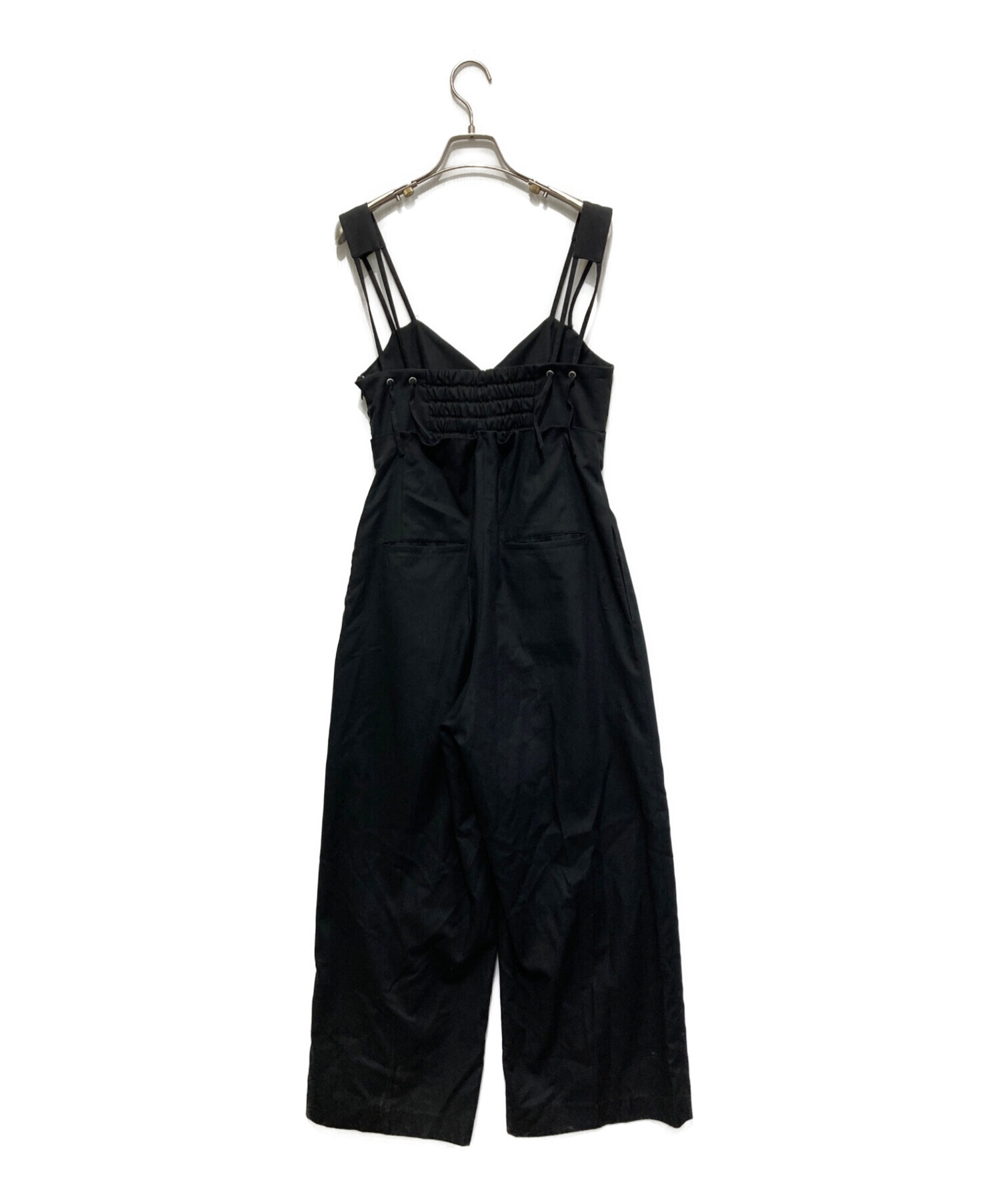 Ameri (アメリ) MEDI CORD SUSPENDER WIDE PANTS ブラック サイズ:SIZE S