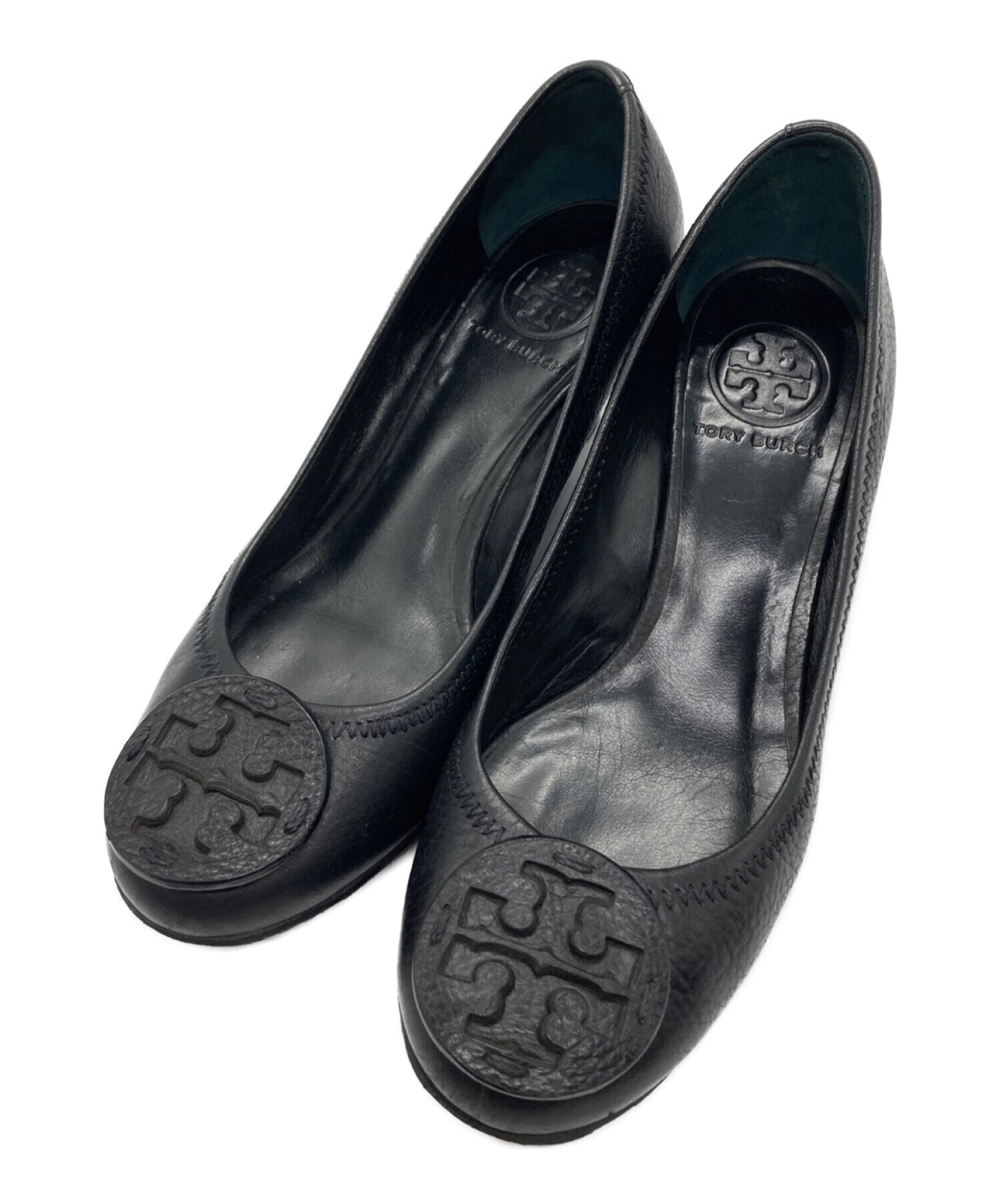 TORY BURCH (トリーバーチ) プラットフォームパンプス ブラック サイズ:SIZE 6M