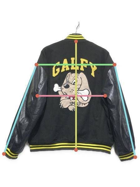 中古・古着通販】GALFY (ガルフィー) スタジャン ブラック サイズ:SIZE