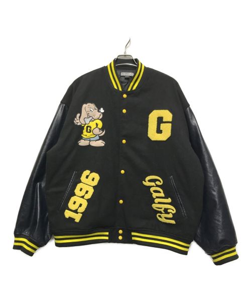 【中古・古着通販】GALFY (ガルフィー) スタジャン ブラック サイズ