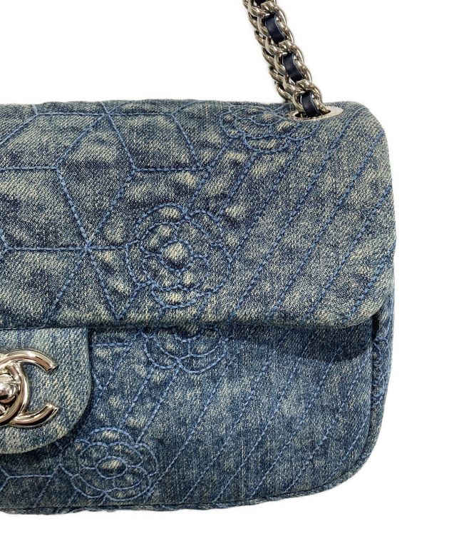 中古・古着通販】CHANEL (シャネル) カメリア刺繍ショルダーバッグ 