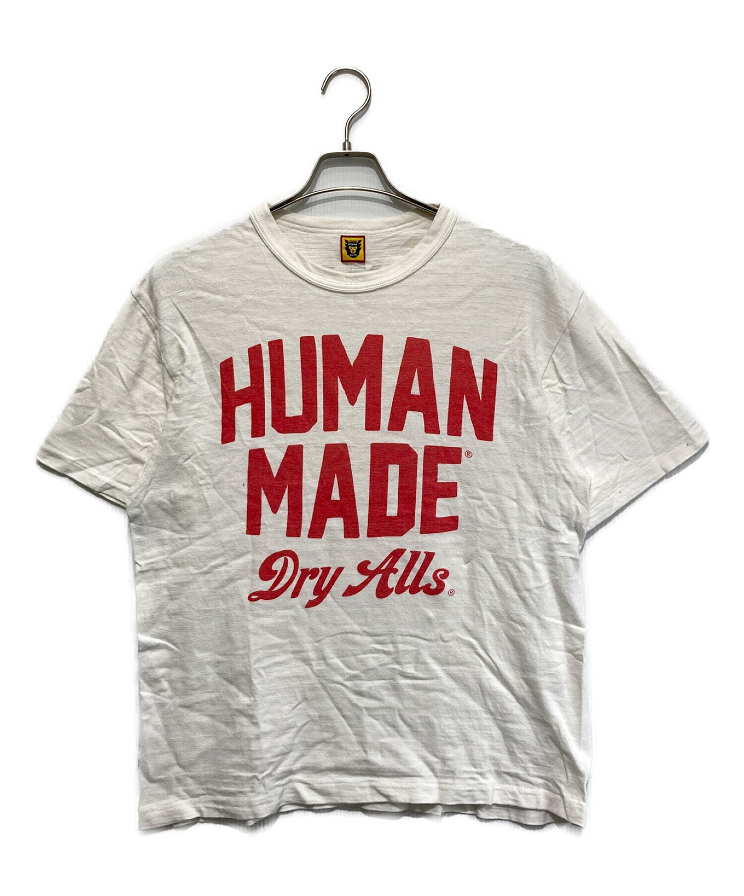 HUMAN MADE (ヒューマンメイド) プリントTシャツ レッド×ホワイト サイズ:SIZE L