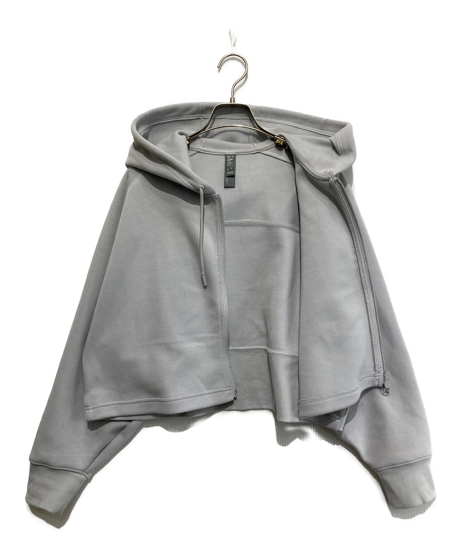 adidas by stella McCartney (アディダス バイ ステラマッカートニー) CROPPED HOODIE グレー  サイズ:SIZE M