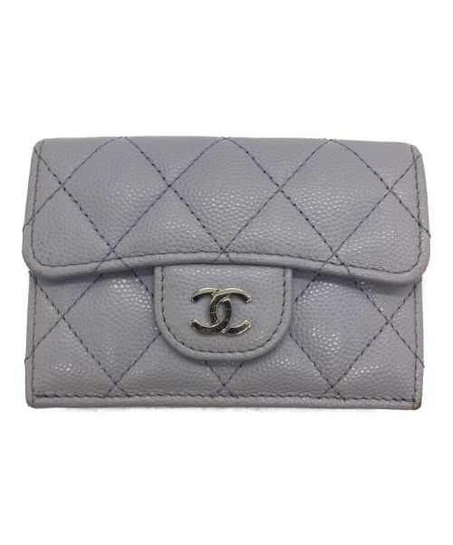 【中古・古着通販】CHANEL (シャネル) クラシックスモールフラップウォレット ライトパープル｜ブランド・古着通販 トレファク公式【TREFAC  FASHION】スマホサイト