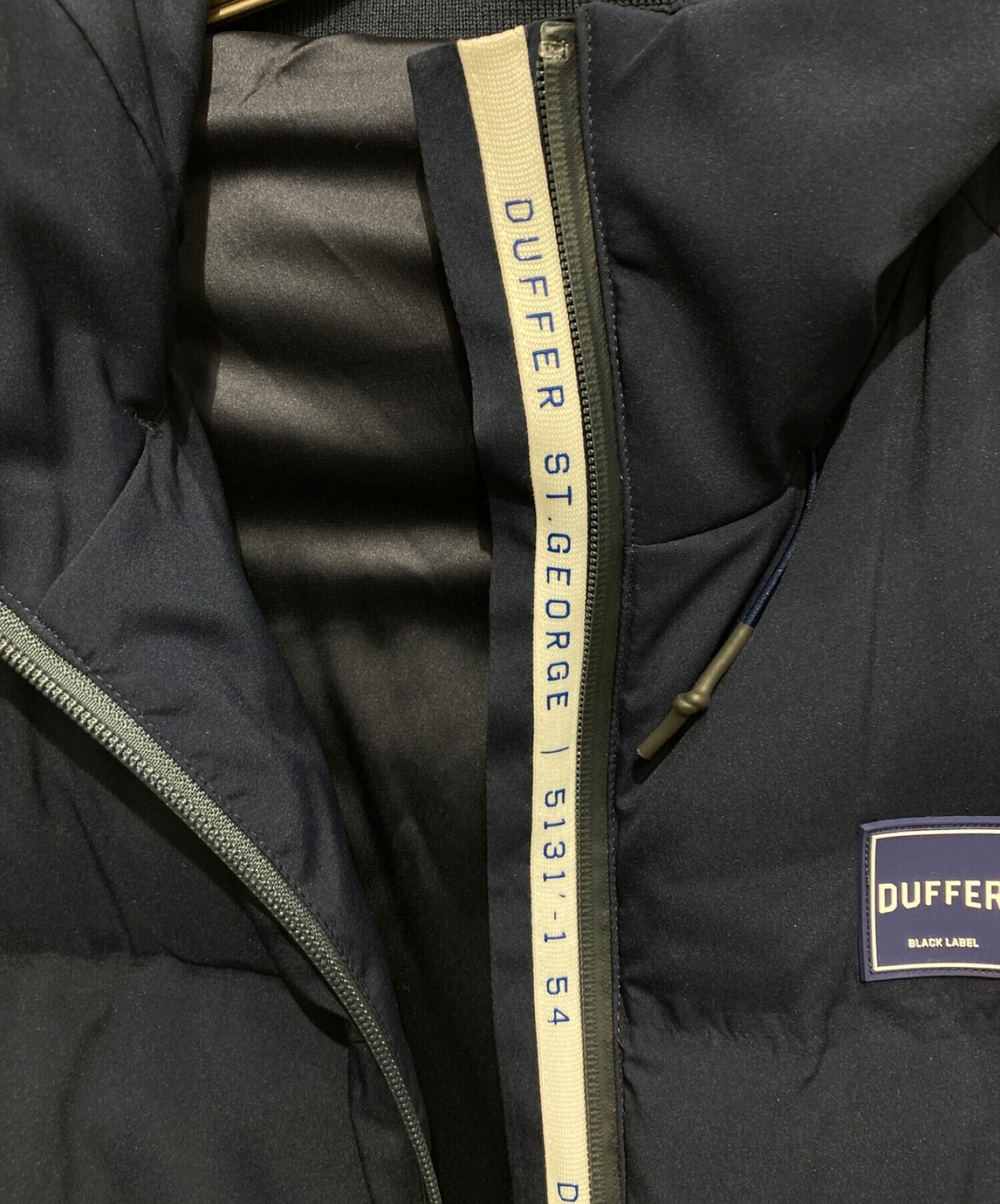 DUFFER BLACK LABEL (ダファー ブラック レーベル) ダウンジャケット ネイビー サイズ:SIZE S