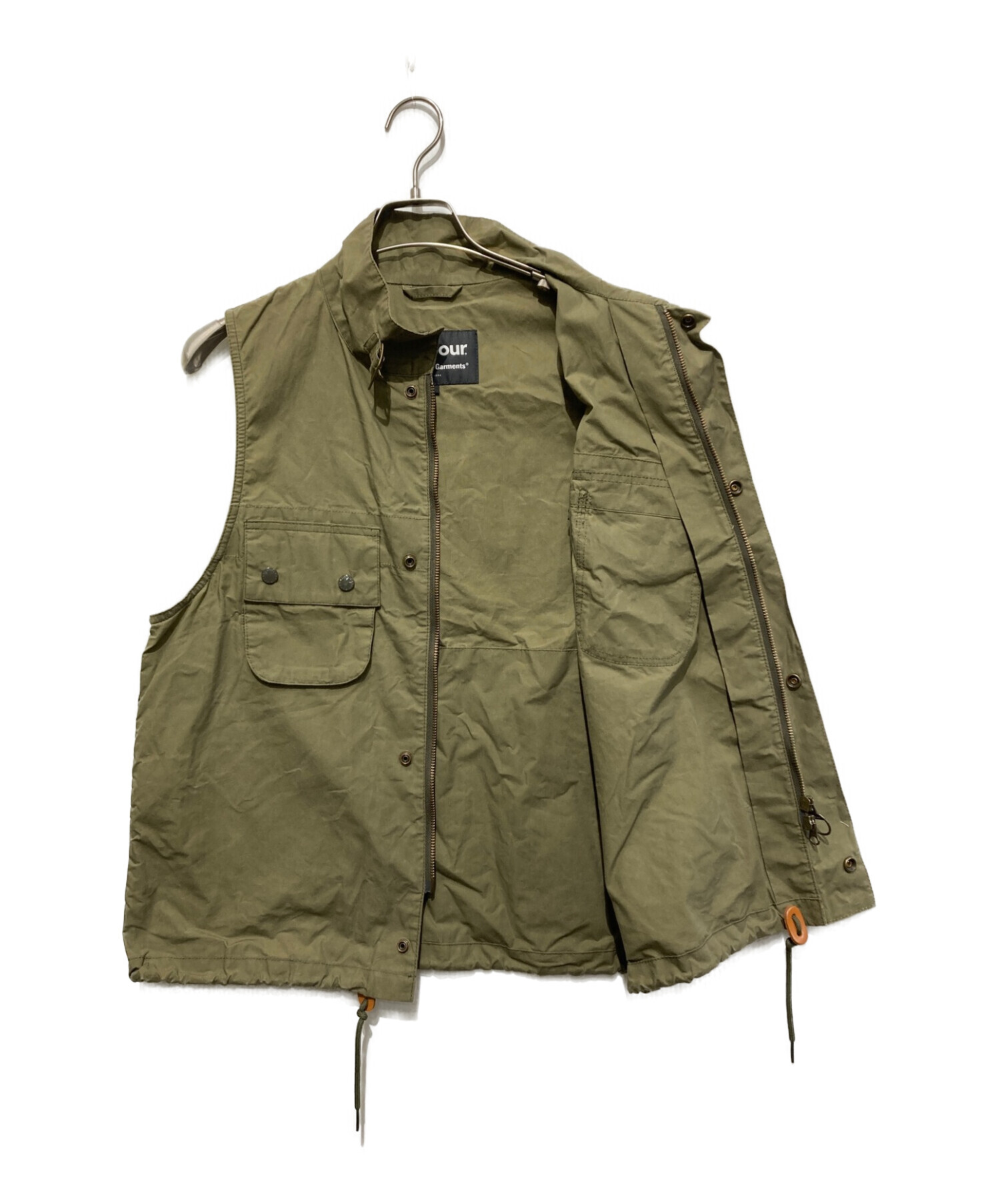 Barbour (バブアー) Engineered Garments (エンジニアードガーメンツ) ARTHUR GILET カーキ サイズ:SIZE  S