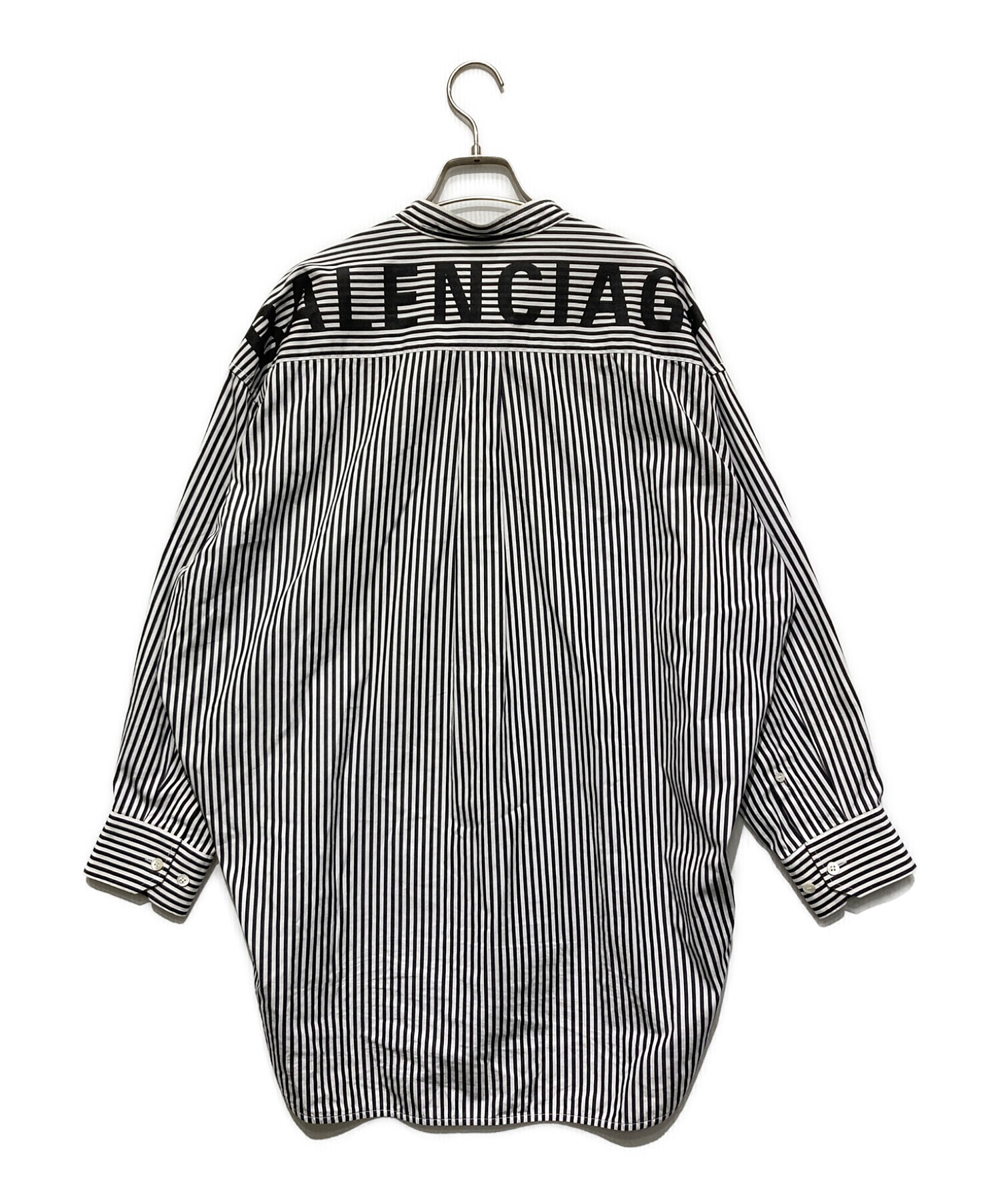 BALENCIAGA (バレンシアガ) ニュースウィングシャツ ホワイト×ブラック サイズ:SIZE 34