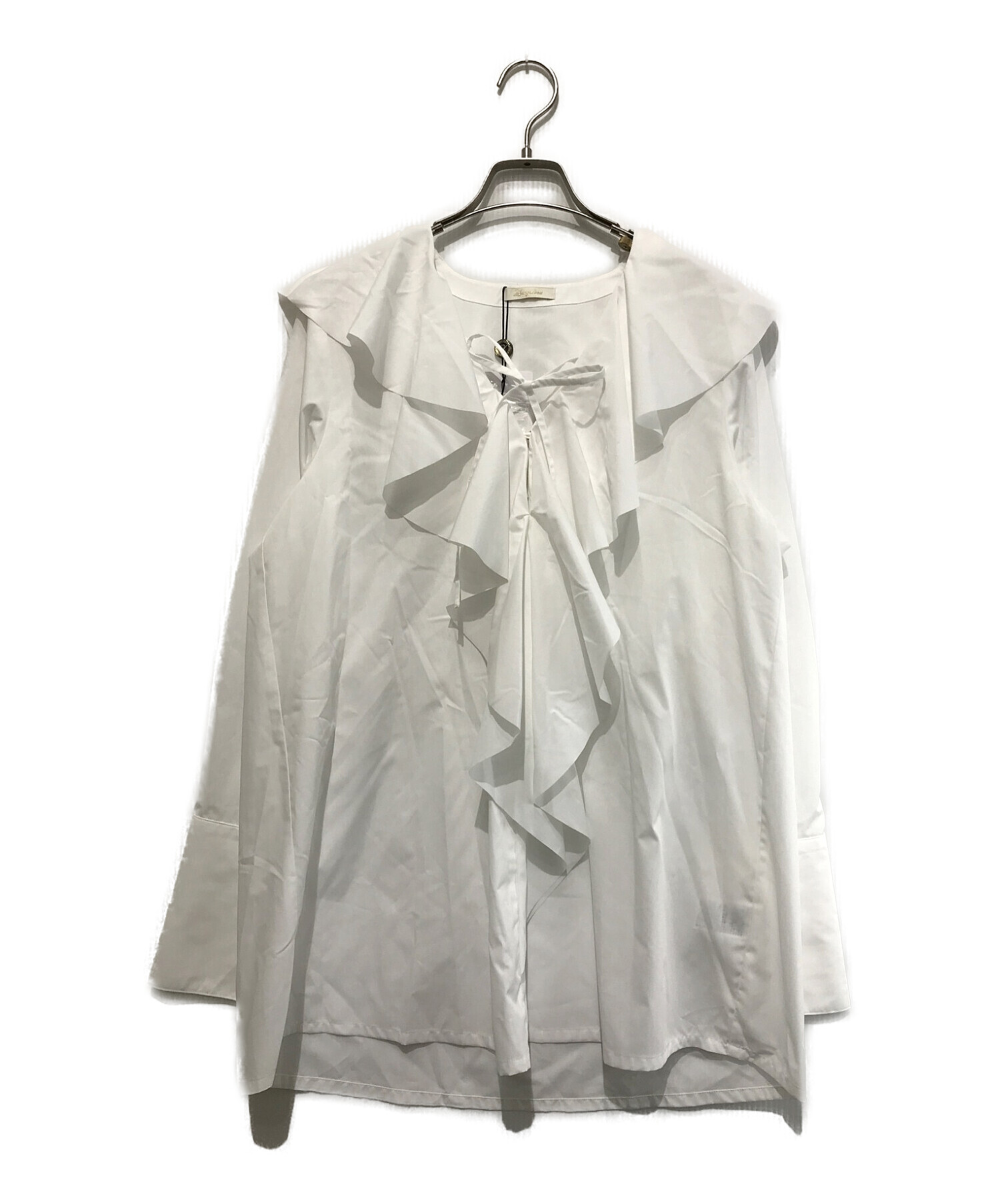 Loungedress (ラウンジドレス) フリルカラーシャツ ホワイト サイズ:F 未使用品