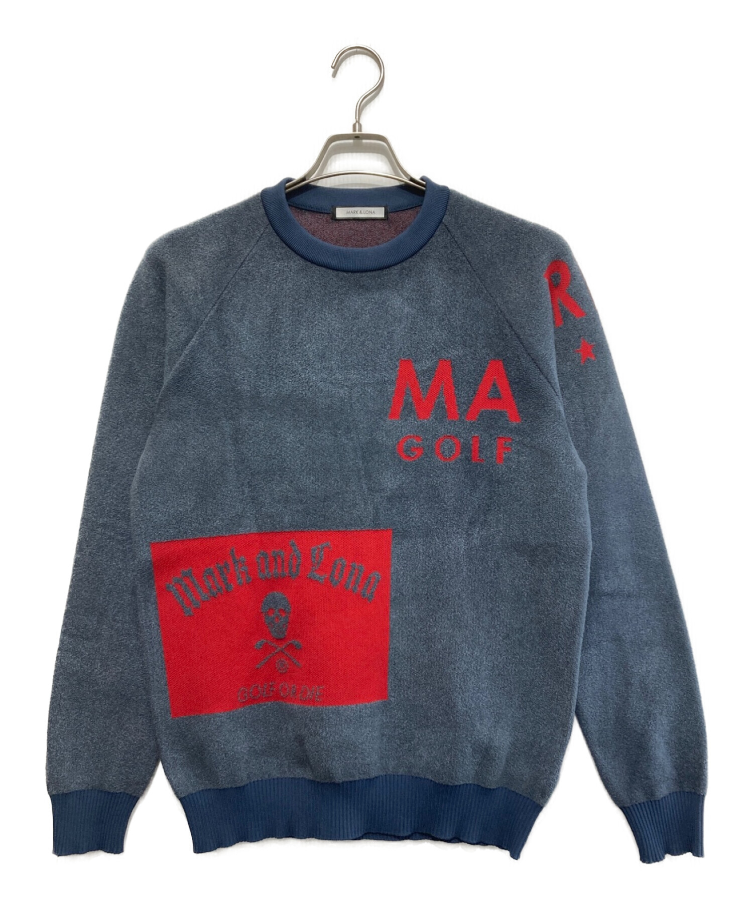 MARK&LONA (マークアンドロナ) Hype Block Crew Sweater ネイビー サイズ:SIZE 46