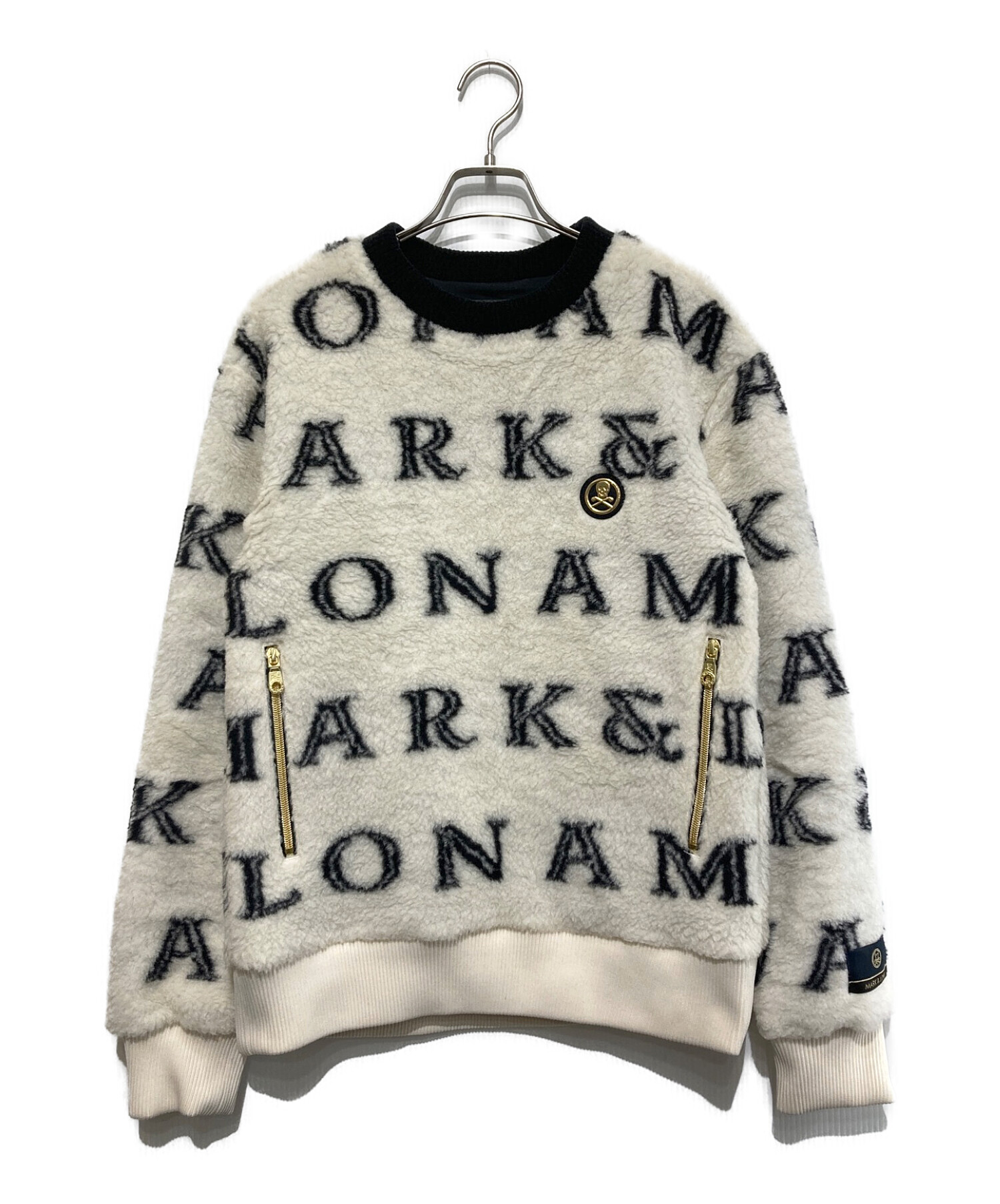 MARK&LONA (マークアンドロナ) Infinite Wool Fleece Pull Over ホワイト サイズ:SIZE 46