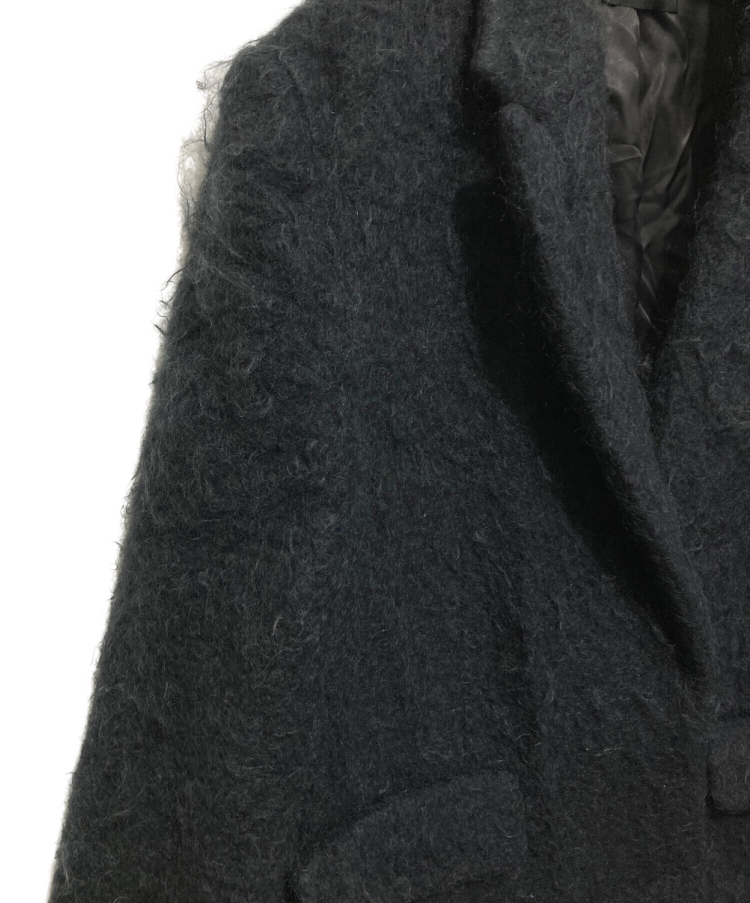 MAISON SPECIAL (メゾンスペシャル) シャギーモヘアオーバージャケット ブラック サイズ:SIZE FREE