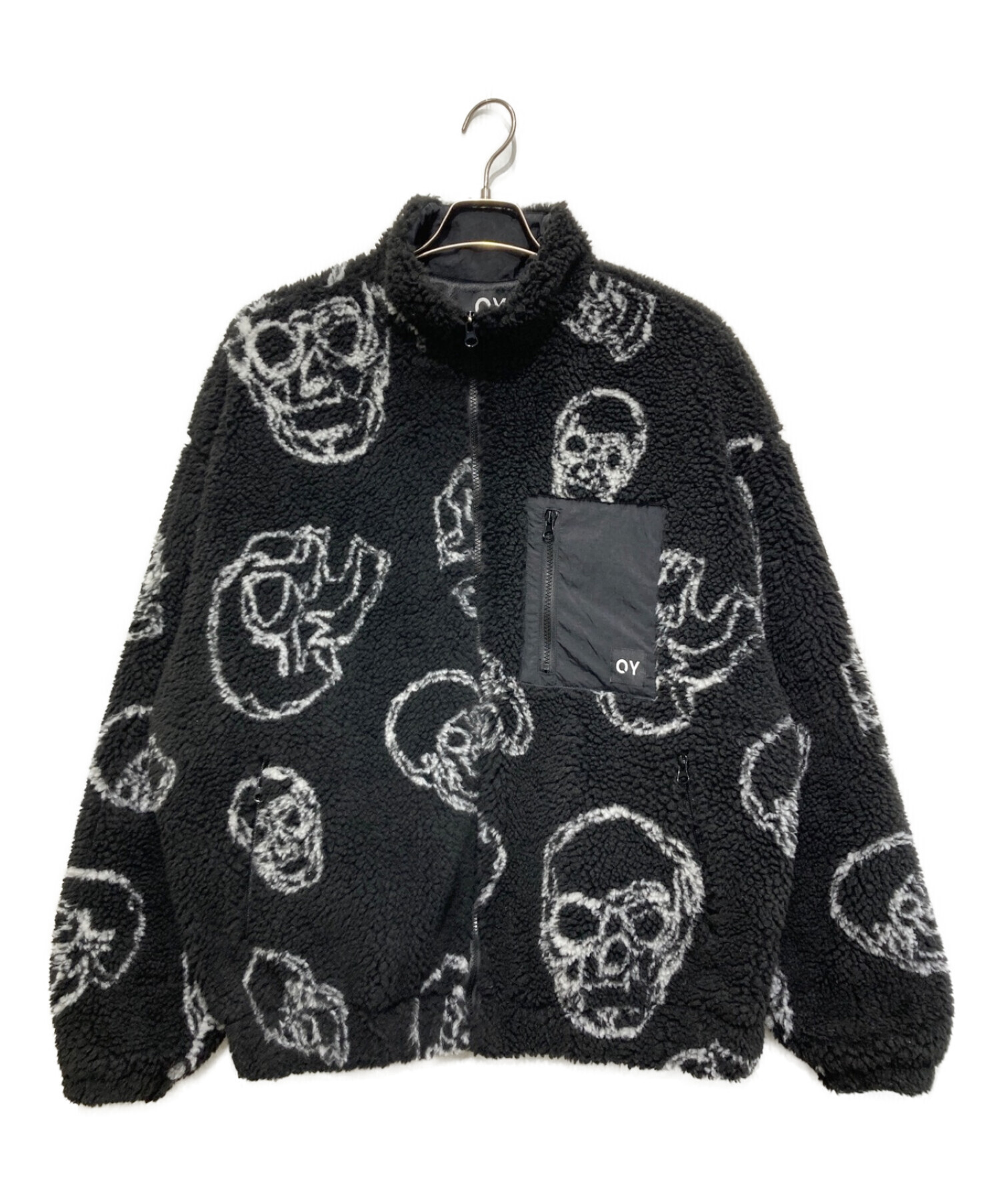 OY (オーワイ) SKULL LOGO FLEECE JACKET ブラック サイズ:表記無し