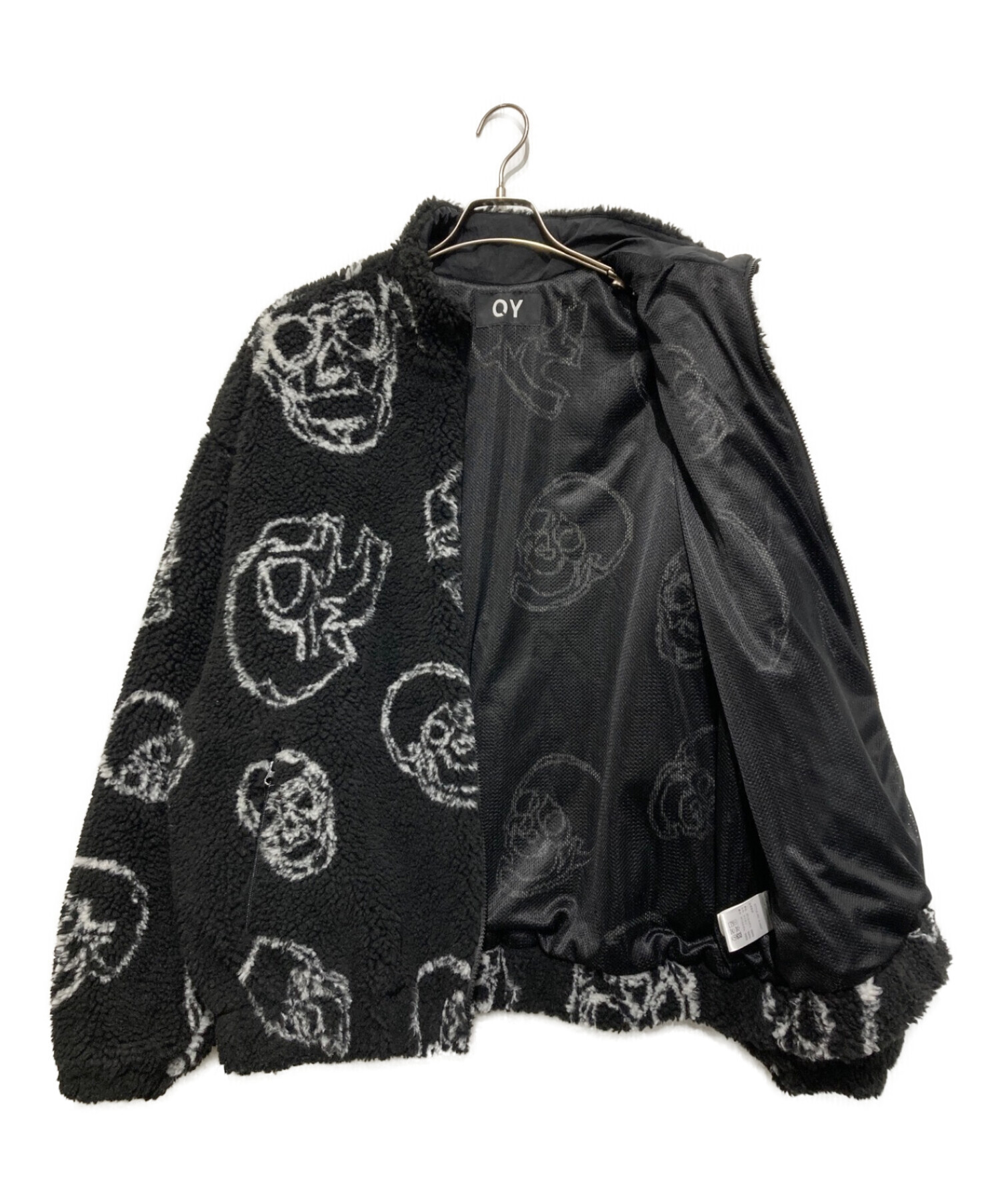 OY (オーワイ) SKULL LOGO FLEECE JACKET ブラック サイズ:表記無し