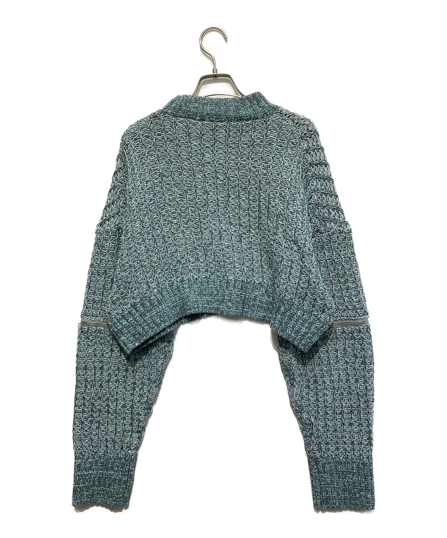 LE CIEL BLEU (ルシェルブルー) Side Zip Knit Top ブルー サイズ:SIZE 36