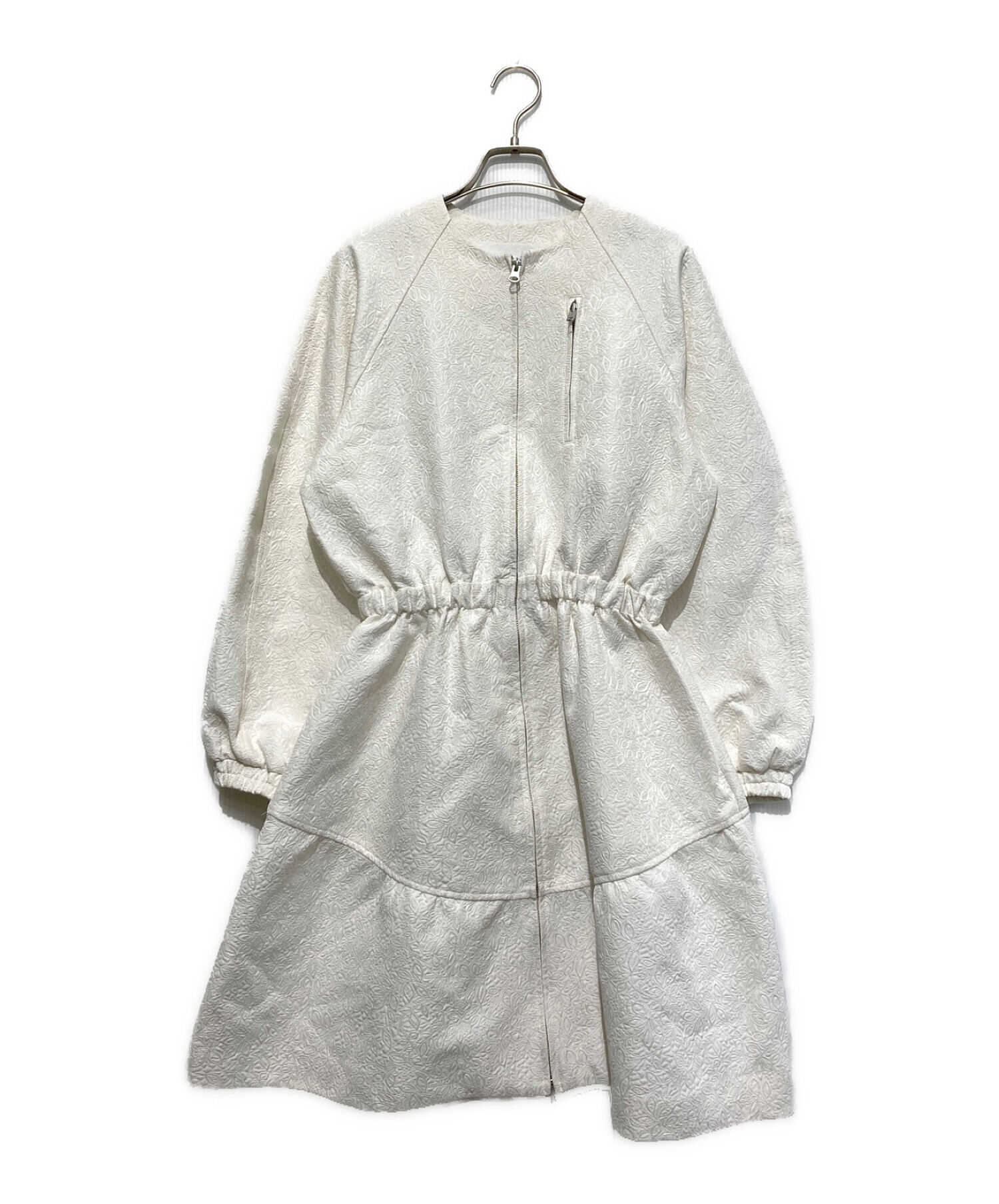LE CIEL BLEU (ルシェルブルー) Jacquard Bomber Dress ホワイト サイズ:SIZE 36