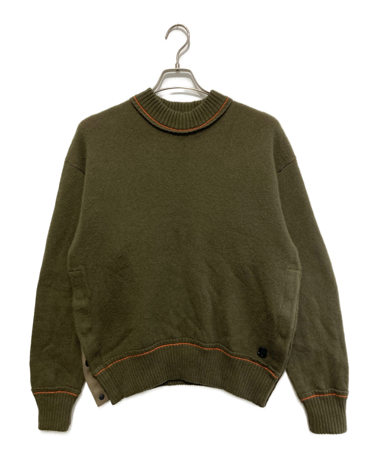 中古・古着通販】sacai (サカイ) Cashmere Knit Pullover カーキ