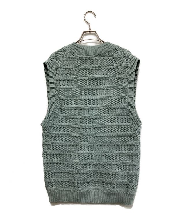 中古・古着通販】LE CIEL BLEU (ルシェルブルー) Eyelet Border Knit Vest ブルー サイズ:SIZE  36｜ブランド・古着通販 トレファク公式【TREFAC FASHION】スマホサイト