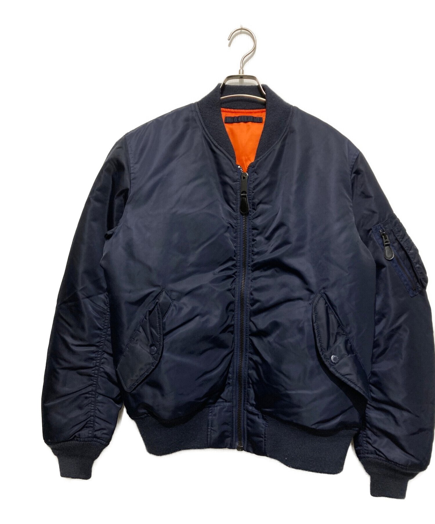 AVIREX (アヴィレックス) リバーシブルMA-1ジャケット ネイビー サイズ:SIZE XL