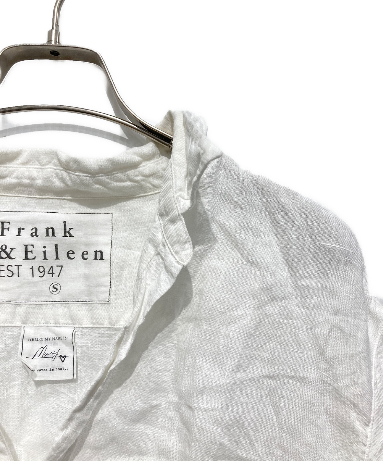 Frank&Eileen (フランクアンドアイリーン) MARYロングシャツ ホワイト サイズ:SIZE S