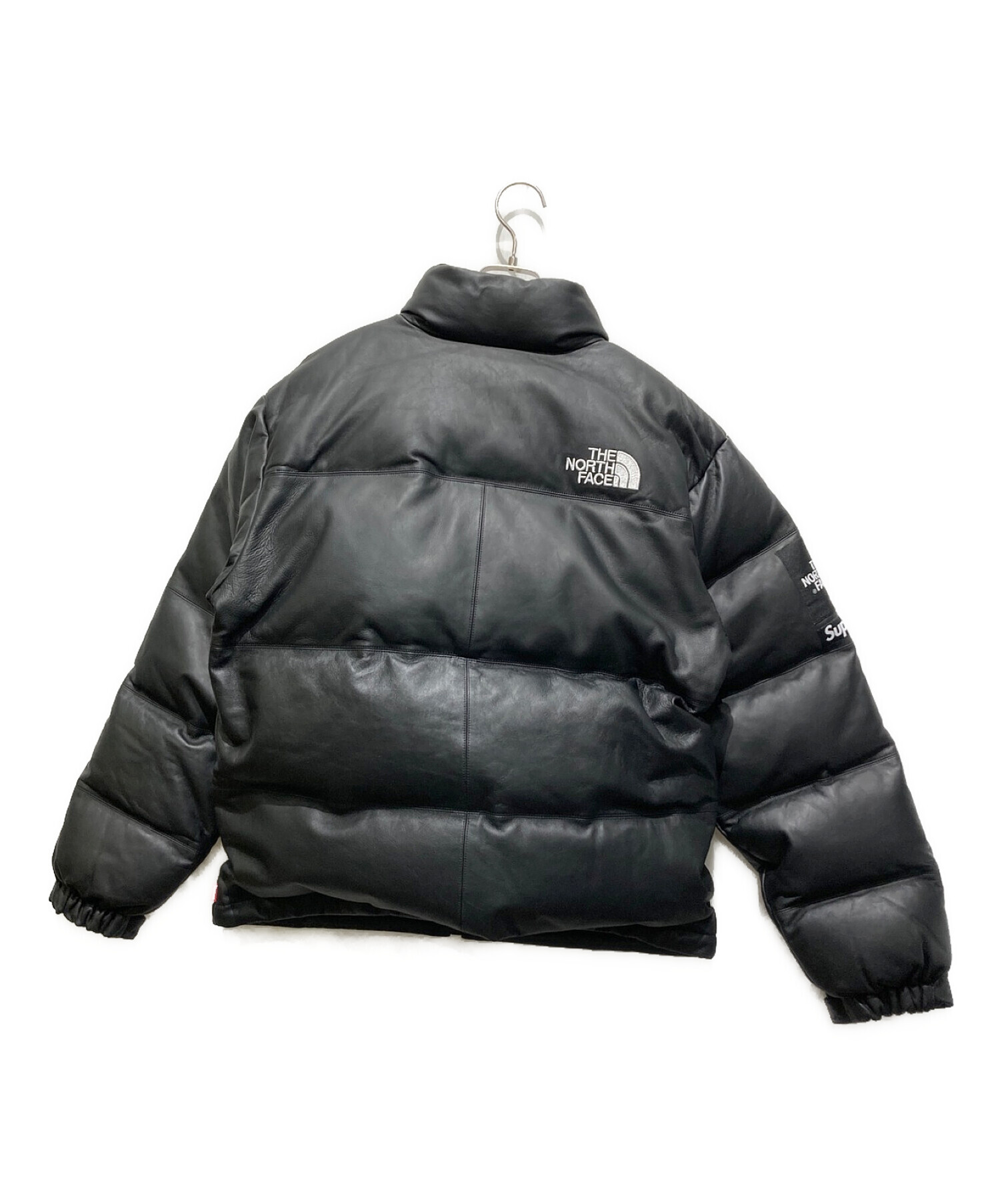 THE NORTH FACE (ザ ノース フェイス) Supreme (シュプリーム) LEATHER NUPTSE JACKET ブラック  サイズ:M