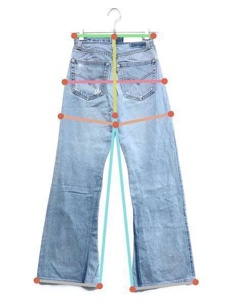 中古・古着通販】RE/DONE (リダン) LEVI'S (リーバイス) フレアデニムパンツ スカイブルー サイズ:24｜ブランド・古着通販  トレファク公式【TREFAC FASHION】スマホサイト