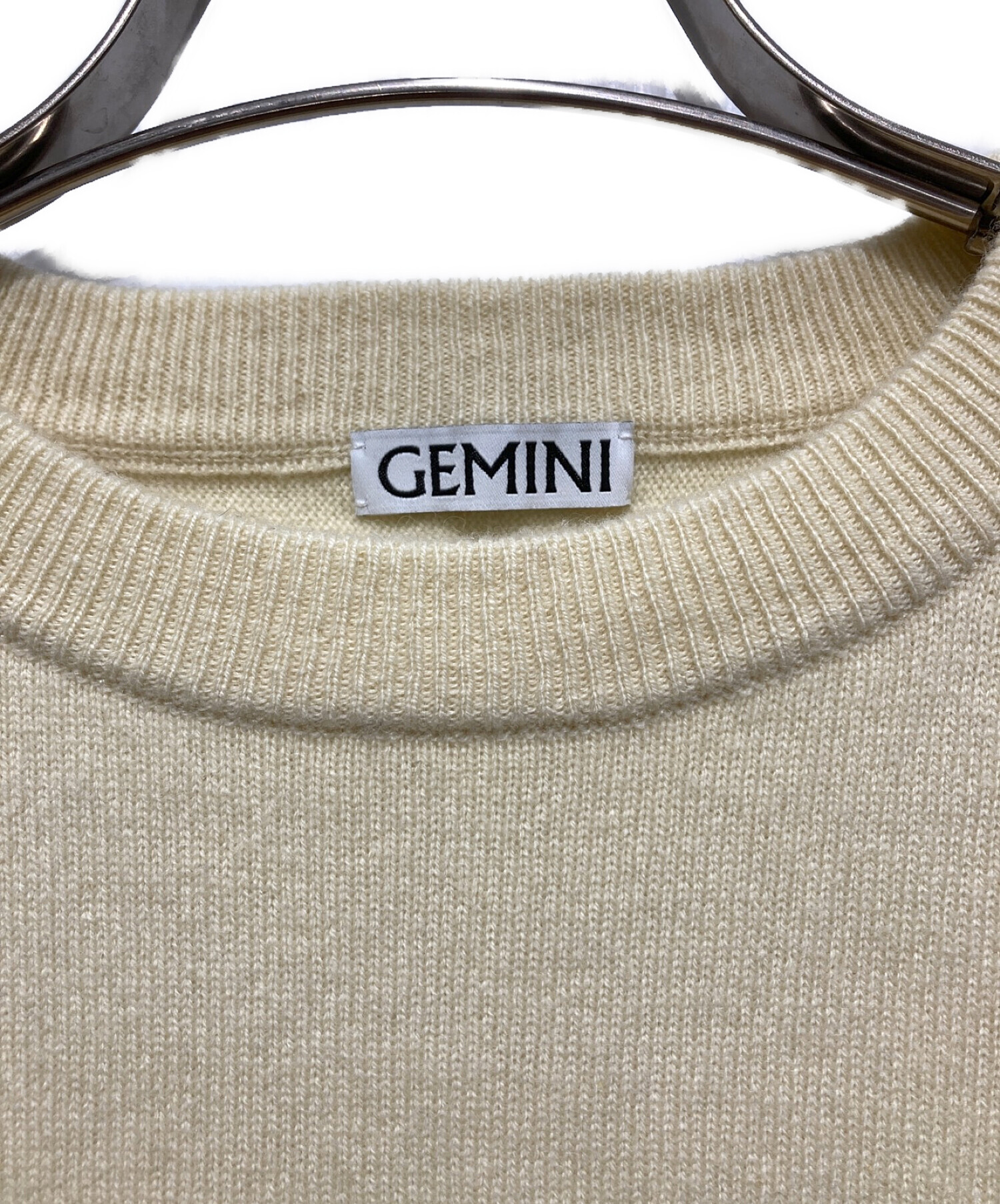 中古・古着通販】Gemini (ジェミニ) カシミヤクルーネックプルオーバー