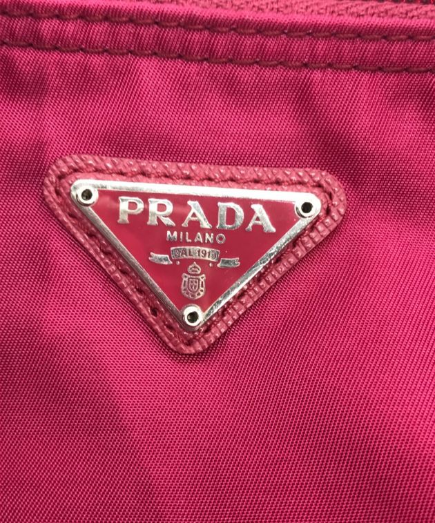 中古・古着通販】PRADA (プラダ) ポーチ ショッキングピンク サイズ:ー