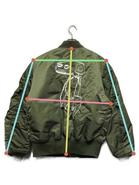 【中古・古着通販】FUTURA LABORATORIES (フューチュラ ラボラトリーズ) NIGOLD (ニゴールド) MA-1 JACKET  オリーブ サイズ:XL｜ブランド・古着通販 トレファク公式【TREFAC FASHION】スマホサイト