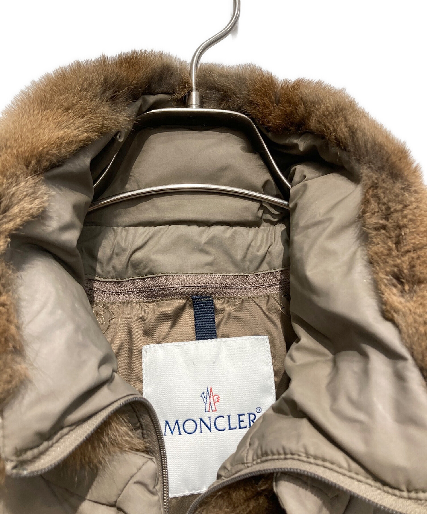 中古・古着通販】MONCLER (モンクレール) ダウンジャケット ベージュ