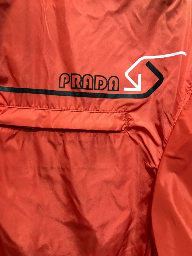 中古・古着通販】PRADA (プラダ) ロゴプリントジップパーカー