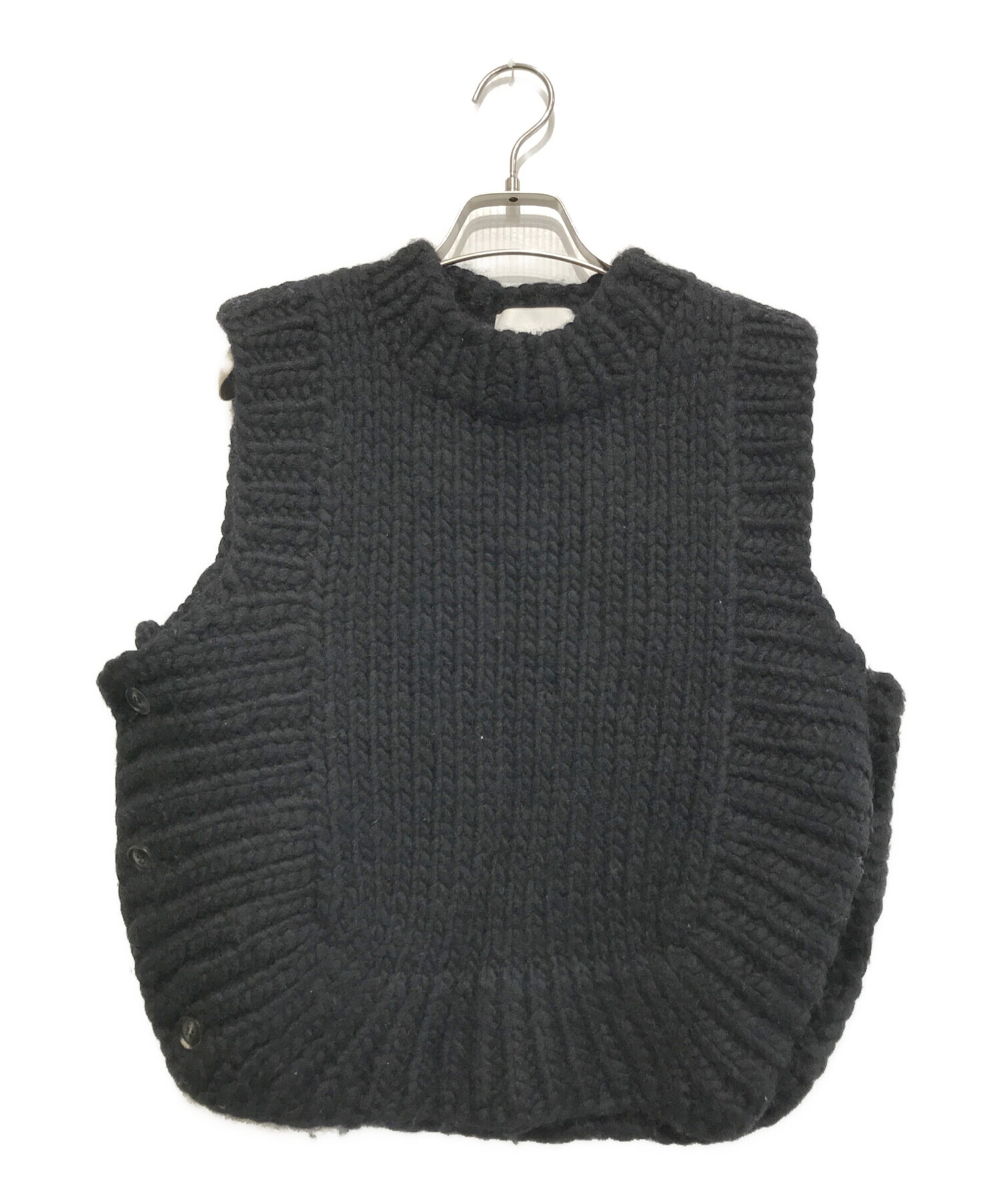 中古・古着通販】Ameri VINTAGE (アメリヴィンテージ) 2WAY HAND KNIT VEST ブラック サイズ:F｜ブランド・古着通販  トレファク公式【TREFAC FASHION】スマホサイト