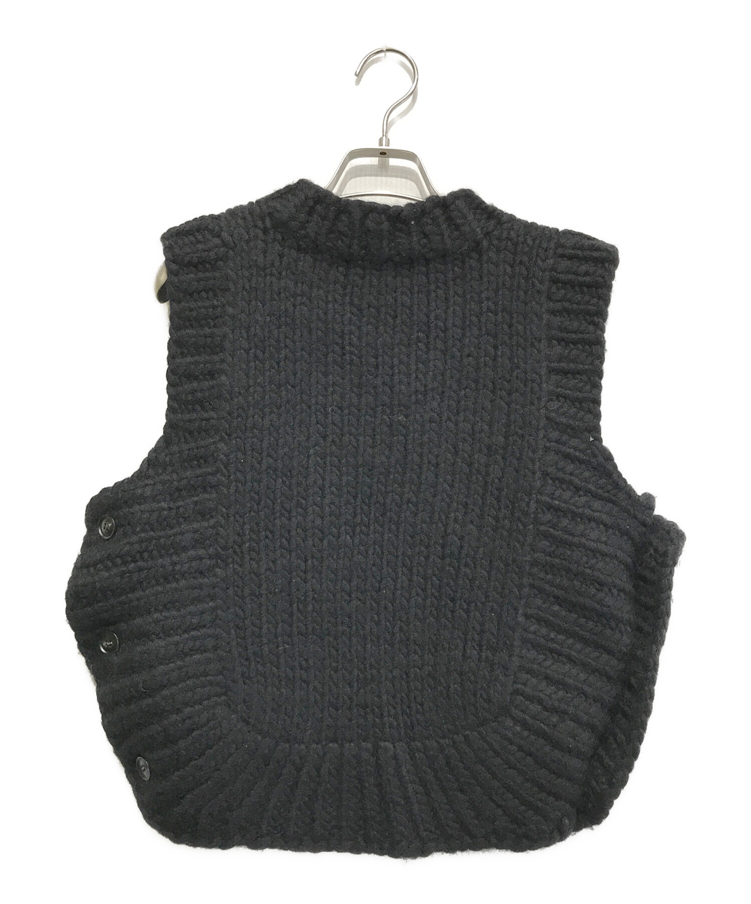 中古・古着通販】Ameri VINTAGE (アメリヴィンテージ) 2WAY HAND KNIT VEST ブラック サイズ:F｜ブランド・古着通販  トレファク公式【TREFAC FASHION】スマホサイト