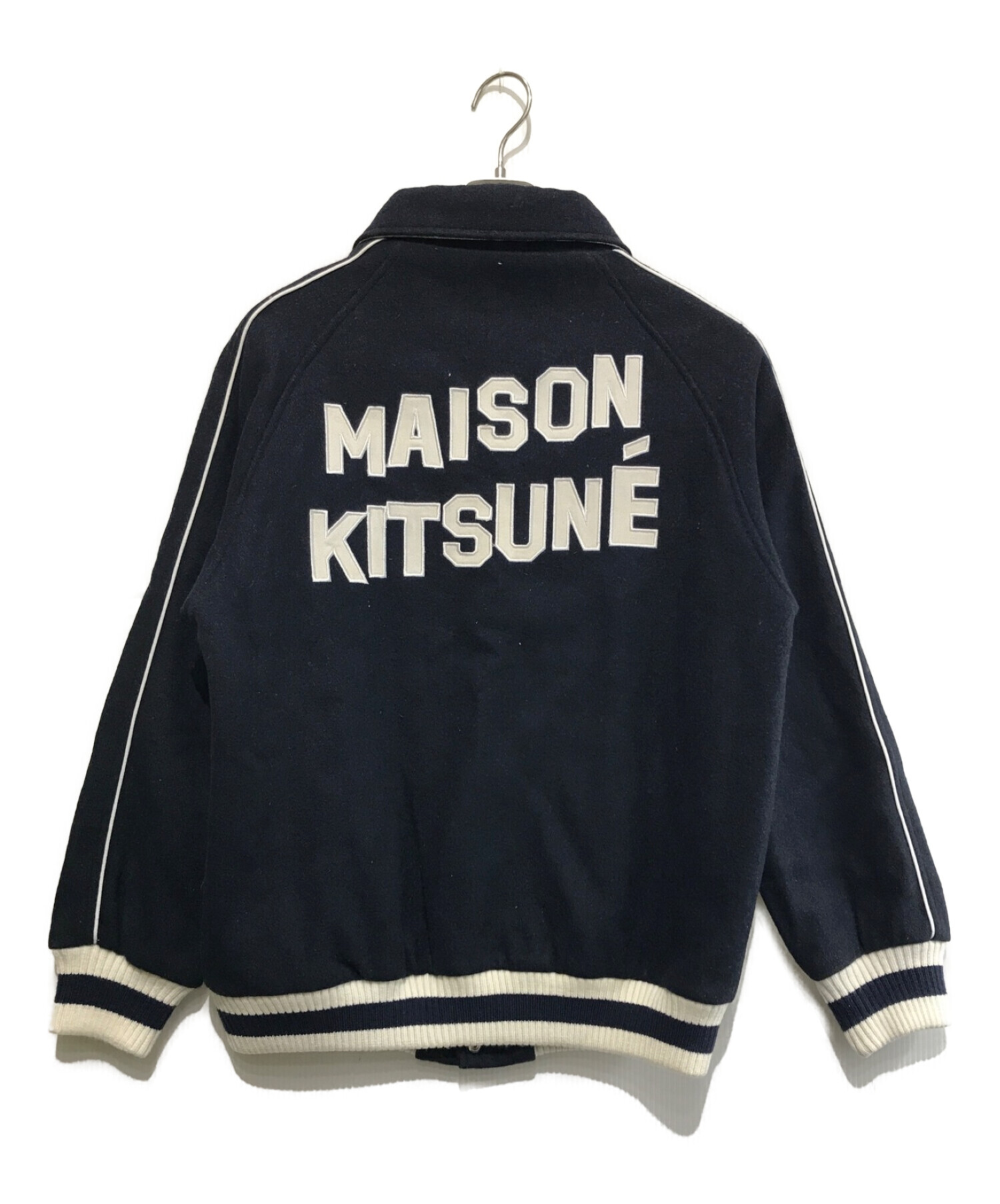 MAISON KITSUNE (メゾンキツネ) テディージャケットスタジャン ネイビー サイズ:L
