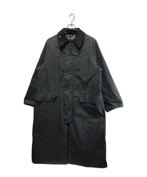 中古・古着通販】Barbour (バブアー) BURGHLEY ワックスコットン ロングコート グレー サイズ:38｜ブランド・古着通販  トレファク公式【TREFAC FASHION】スマホサイト