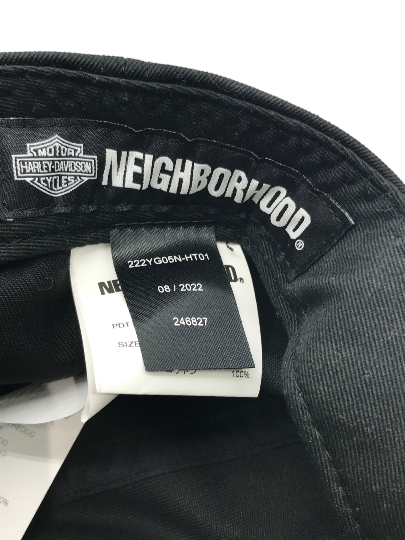 NEIGHBORHOOD (ネイバーフッド) HARLEY-DAVIDSON (ハーレーダビッドソン) H-D.DAD CAP.CO ブラック