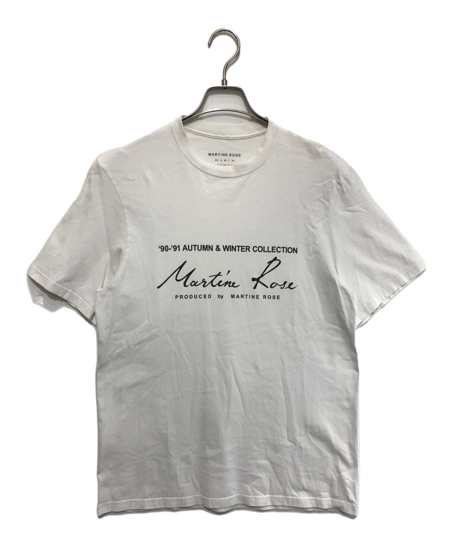 中古・古着通販】MARTINE ROSE (マーティン・ローズ) CLASSIC LOGO 90‐91 AUTUMN & WINTER  COLLECTION ホワイト サイズ:L｜ブランド・古着通販 トレファク公式【TREFAC FASHION】スマホサイト