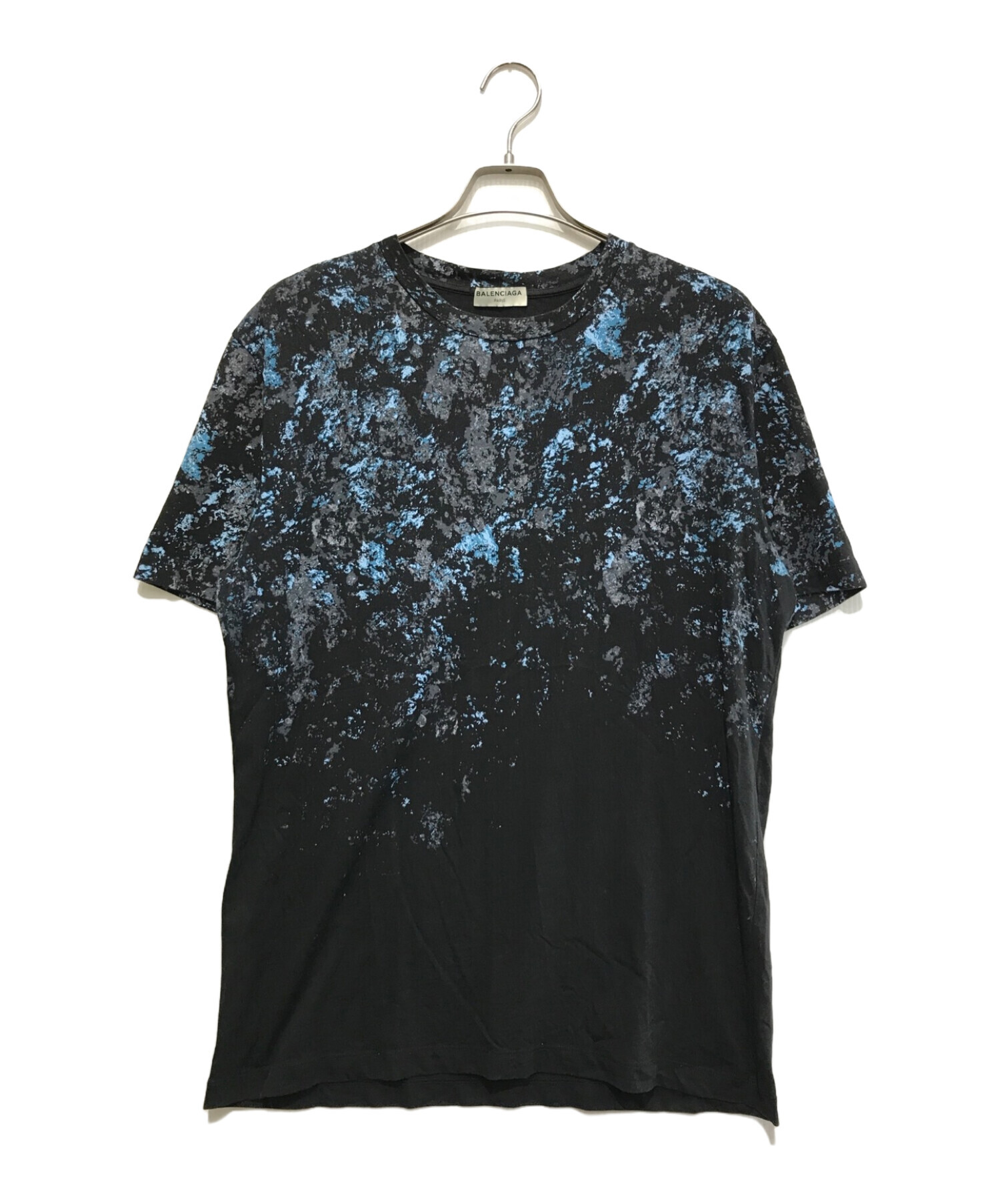 中古・古着通販】BALENCIAGA (バレンシアガ) 総柄プリントTシャツ ブラック×ブルー サイズ:L｜ブランド・古着通販  トレファク公式【TREFAC FASHION】スマホサイト