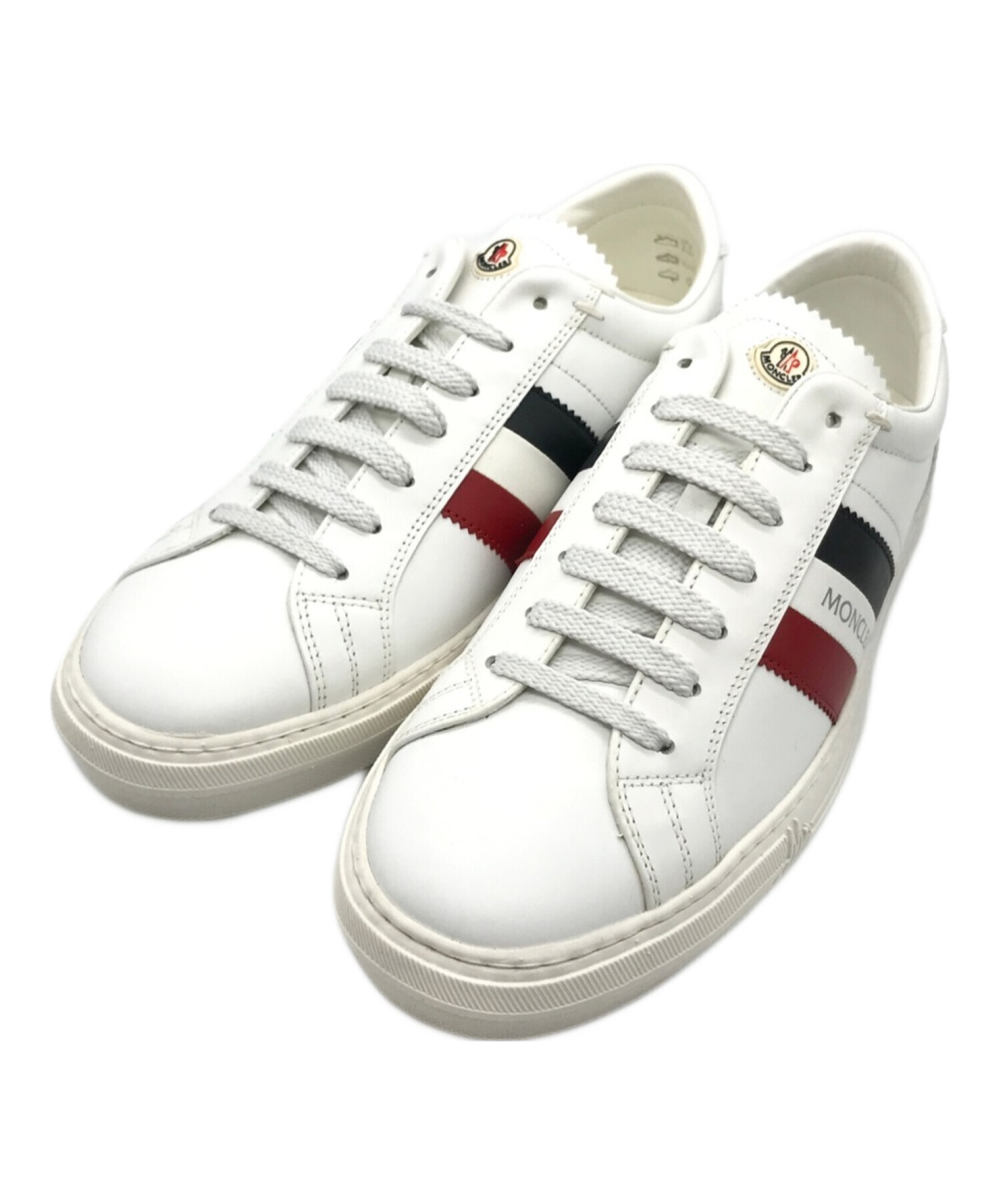 中古・古着通販】MONCLER (モンクレール) new monaco scarpa ホワイト サイズ:41｜ブランド・古着通販  トレファク公式【TREFAC FASHION】スマホサイト