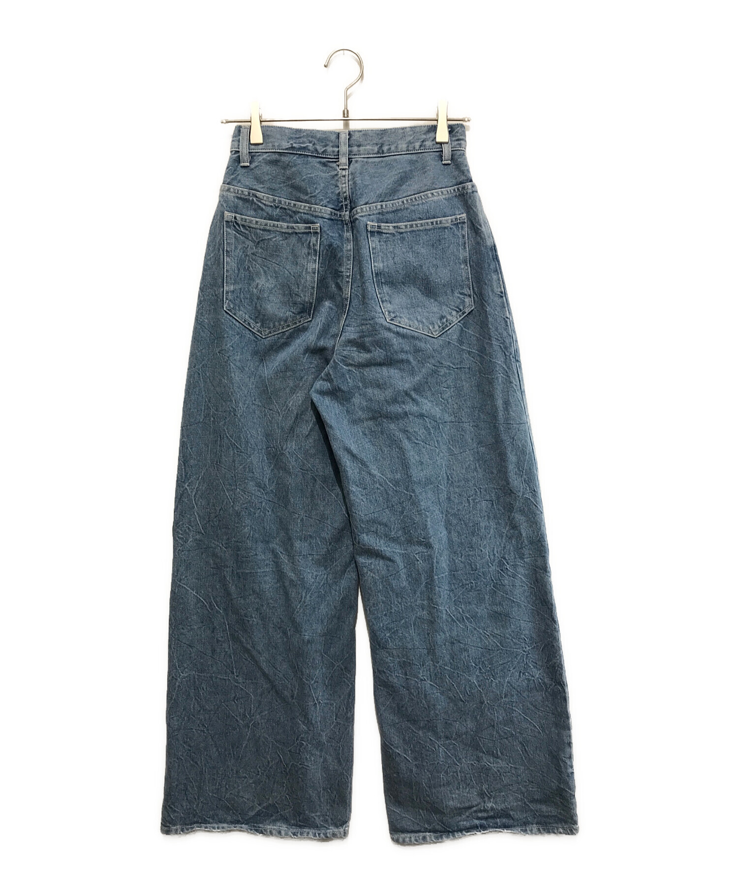 中古・古着通販】LE CIEL BLEU (ルシェルブルー) Front Tuck Wide Denim Pants（フロントタックワイドデニムパンツ）  ブルー サイズ:36｜ブランド・古着通販 トレファク公式【TREFAC FASHION】スマホサイト